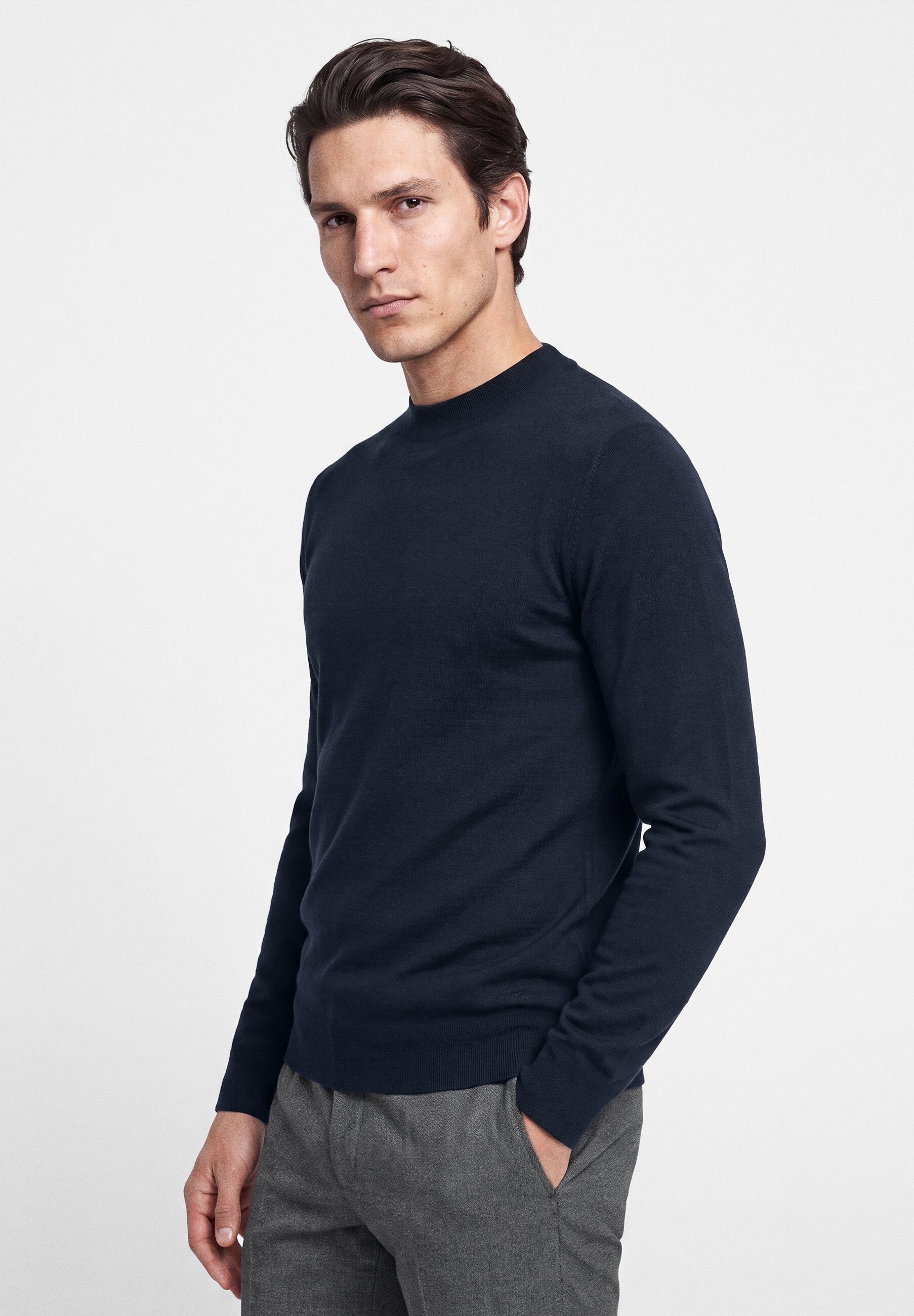 BENVENUTO. Stehkragenpullover »BENVENUTO. Pullover ADRIANO« mit weichem Strickmaterial