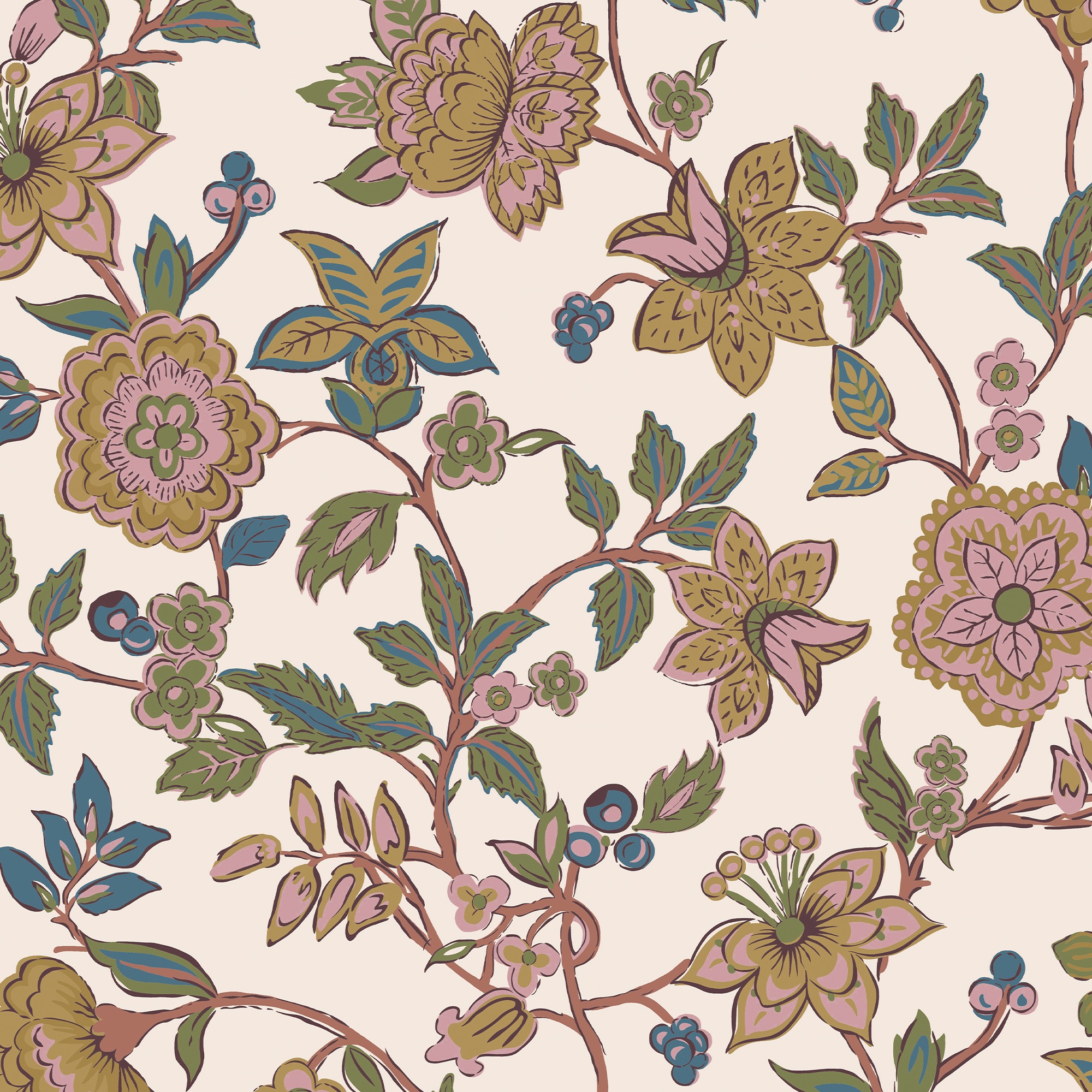 Joules Vliestapete »Scot Floral«, Motiv, Design Tapeten