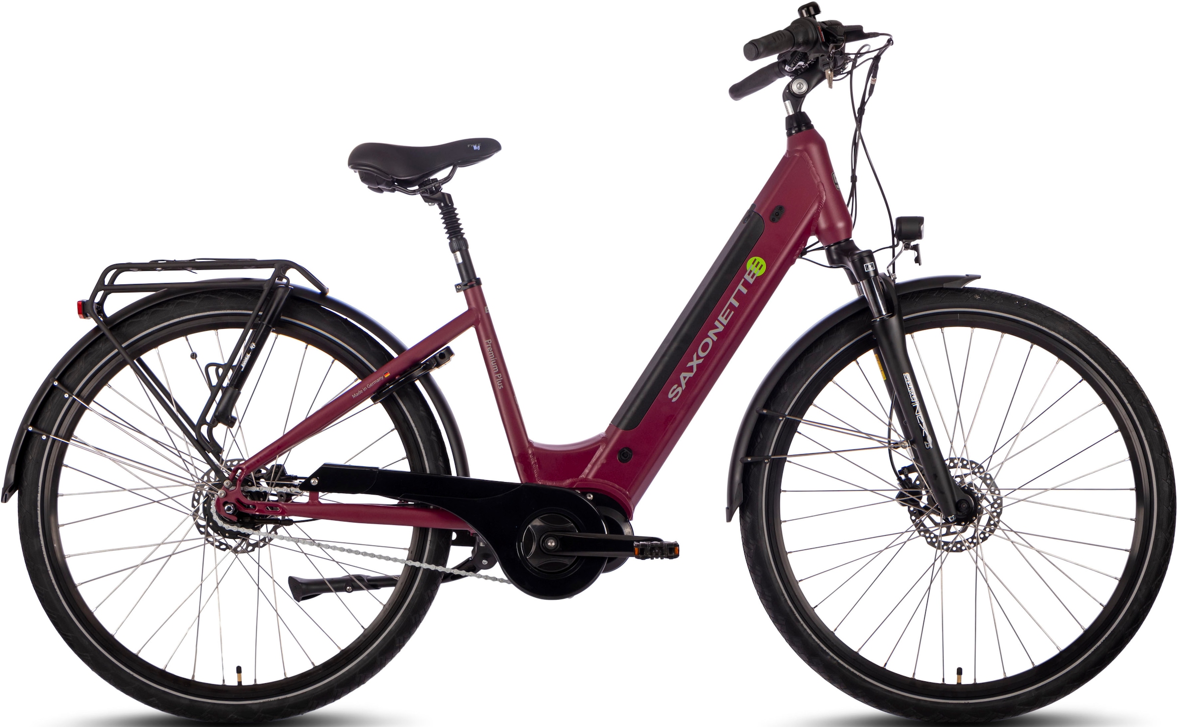 SAXONETTE E-Bike »Premium Plus 3.0«, 8 Gang, Mittelmotor 250 W, Pedelec, Elektrofahrrad für Damen u. Herren, Cityrad
