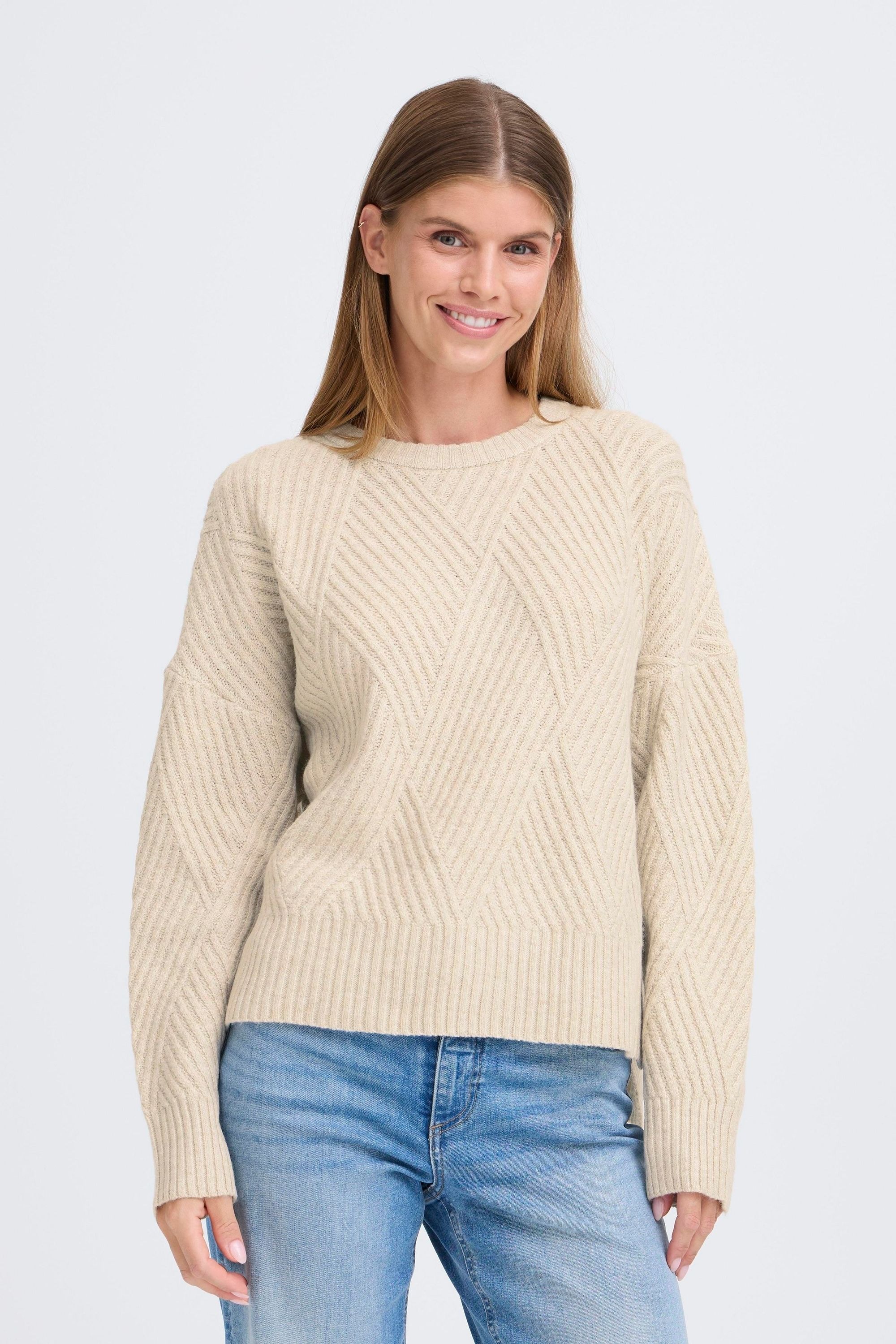 Thumbnail - OXMO Strickfleece-Pullover "Strickpullover OXIBOMMA"