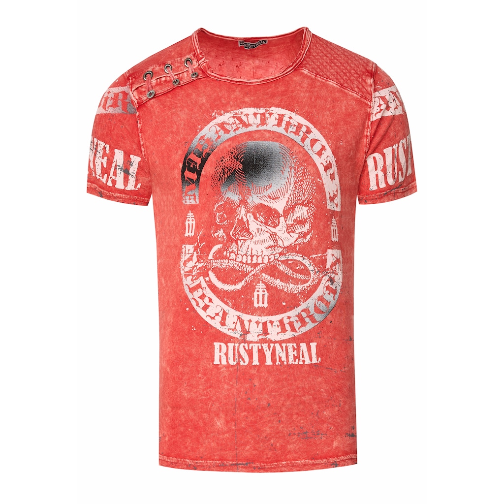 Rusty Neal T-Shirt mit Markenprint SV6783