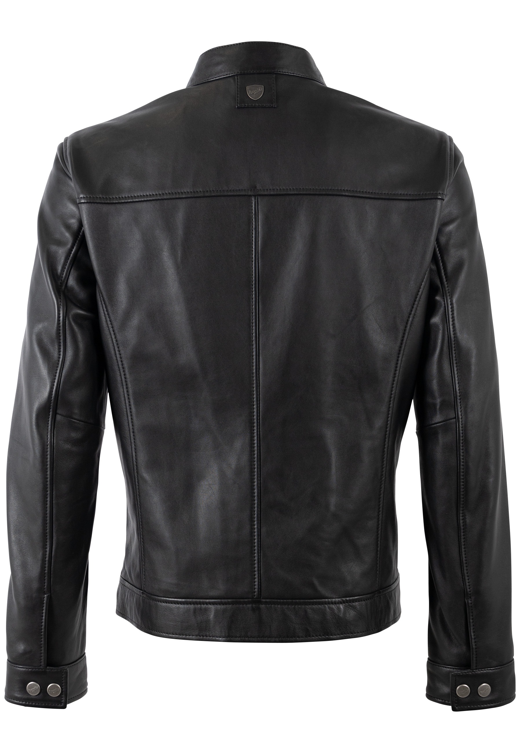 Mauritius Lederjacke "MMJork" mit Stehkragen & Drucker günstig online kaufen