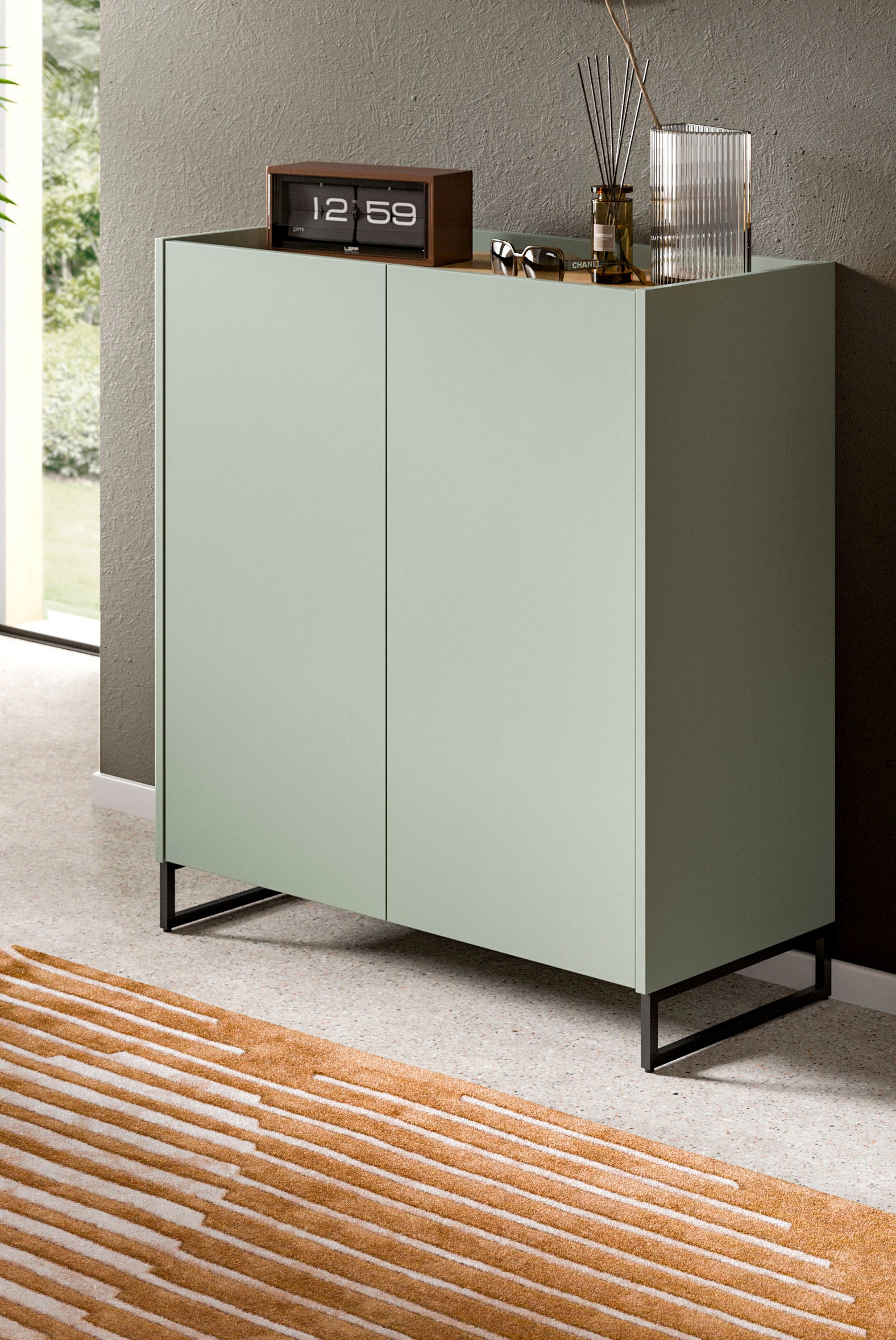 Home affaire Schuhschrank "EVRID, Breite 90cm, 2 Türen, 5 Einlegeböden, ink günstig online kaufen