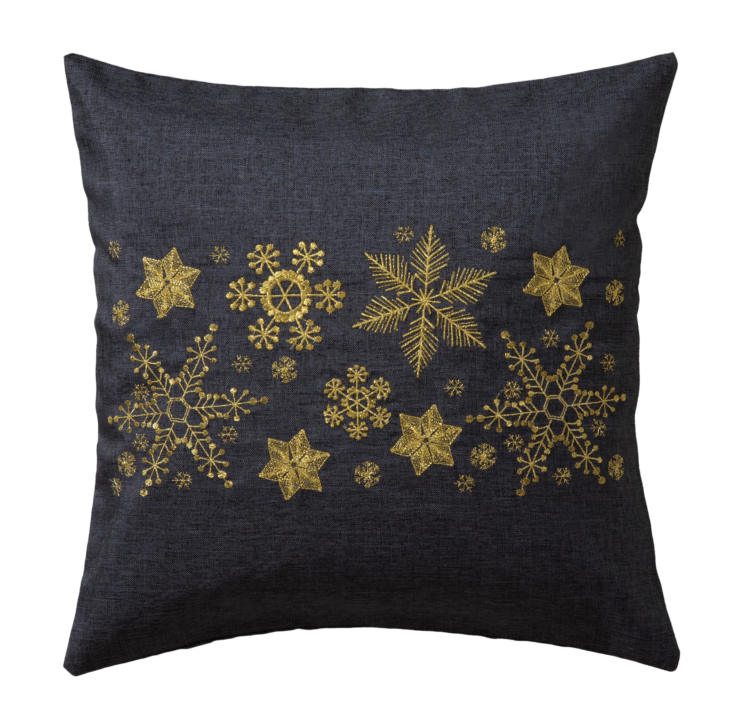 Dreams Kissenbezug "Schneeflocke, Weihnachtsdeko" mit aufwendiger Stickerei günstig online kaufen