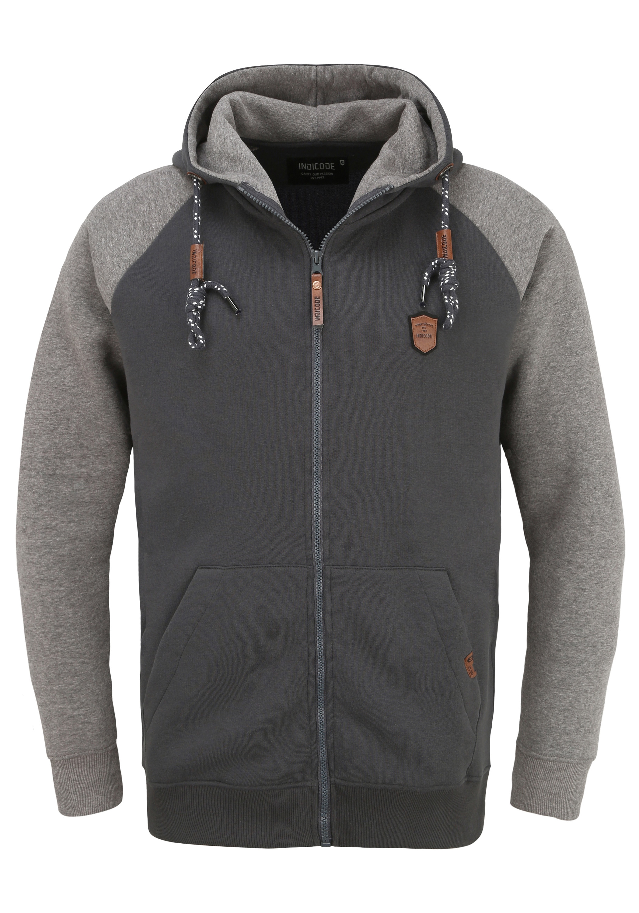 Indicode Kapuzensweatjacke "Kapuzensweatjacke IDTerence" günstig online kaufen