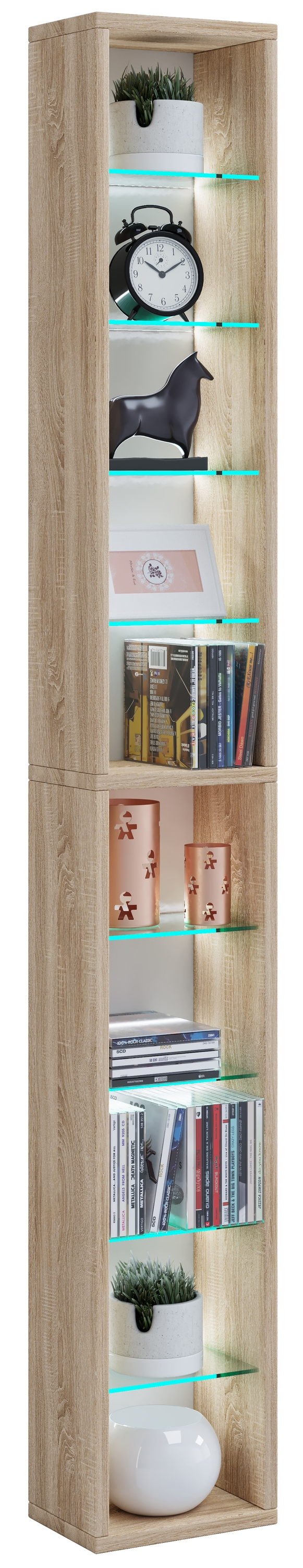 VCM Standregal "Holz CD DVD Stand Aufbewahrung Regal Rasato XL" günstig online kaufen