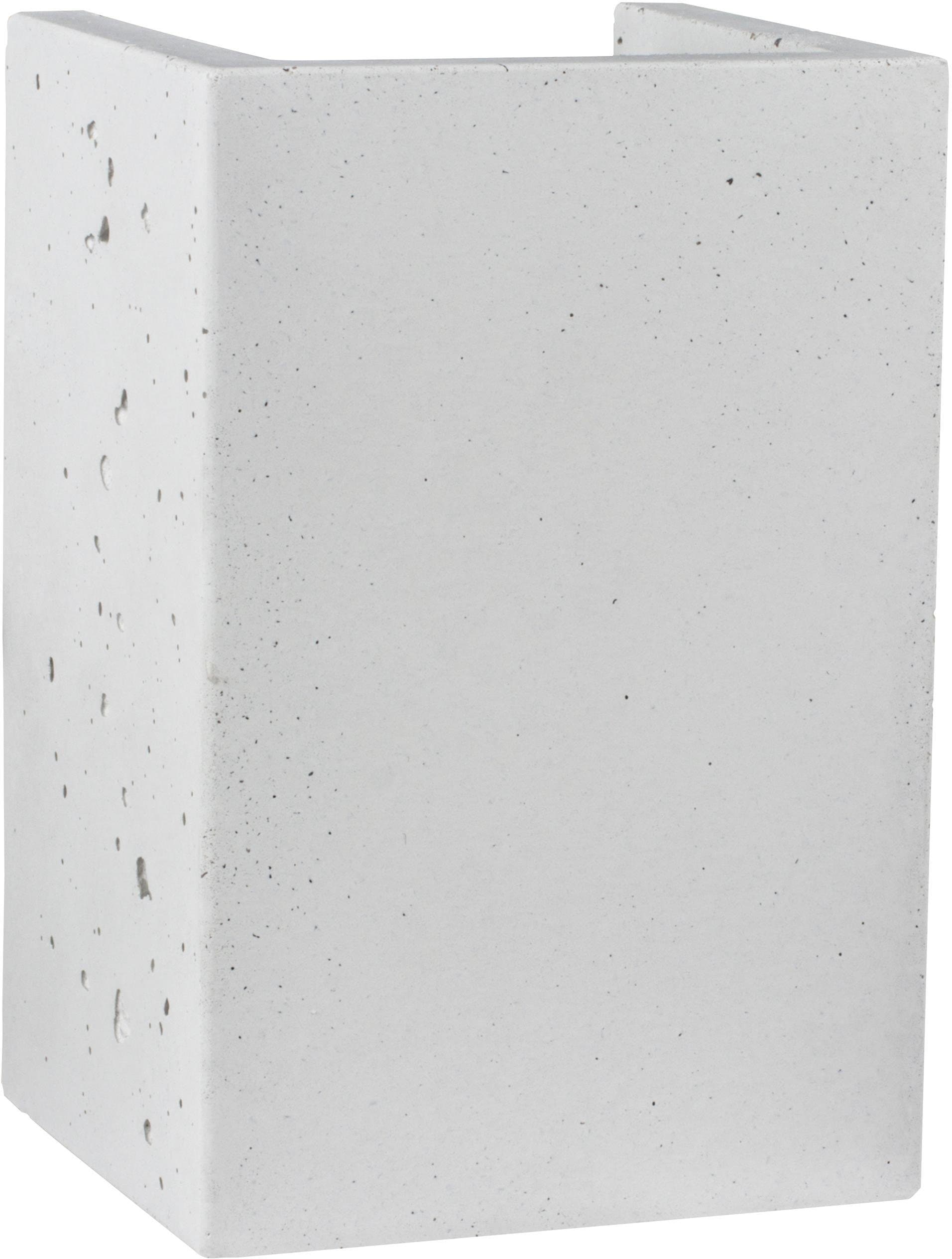 Black Friday SPOT Light Wandleuchte Beton, »BLOCK«, Handgefertigt, flammig-flammig, 2 in Made Naturprodukt aus echtem EU | BAUR