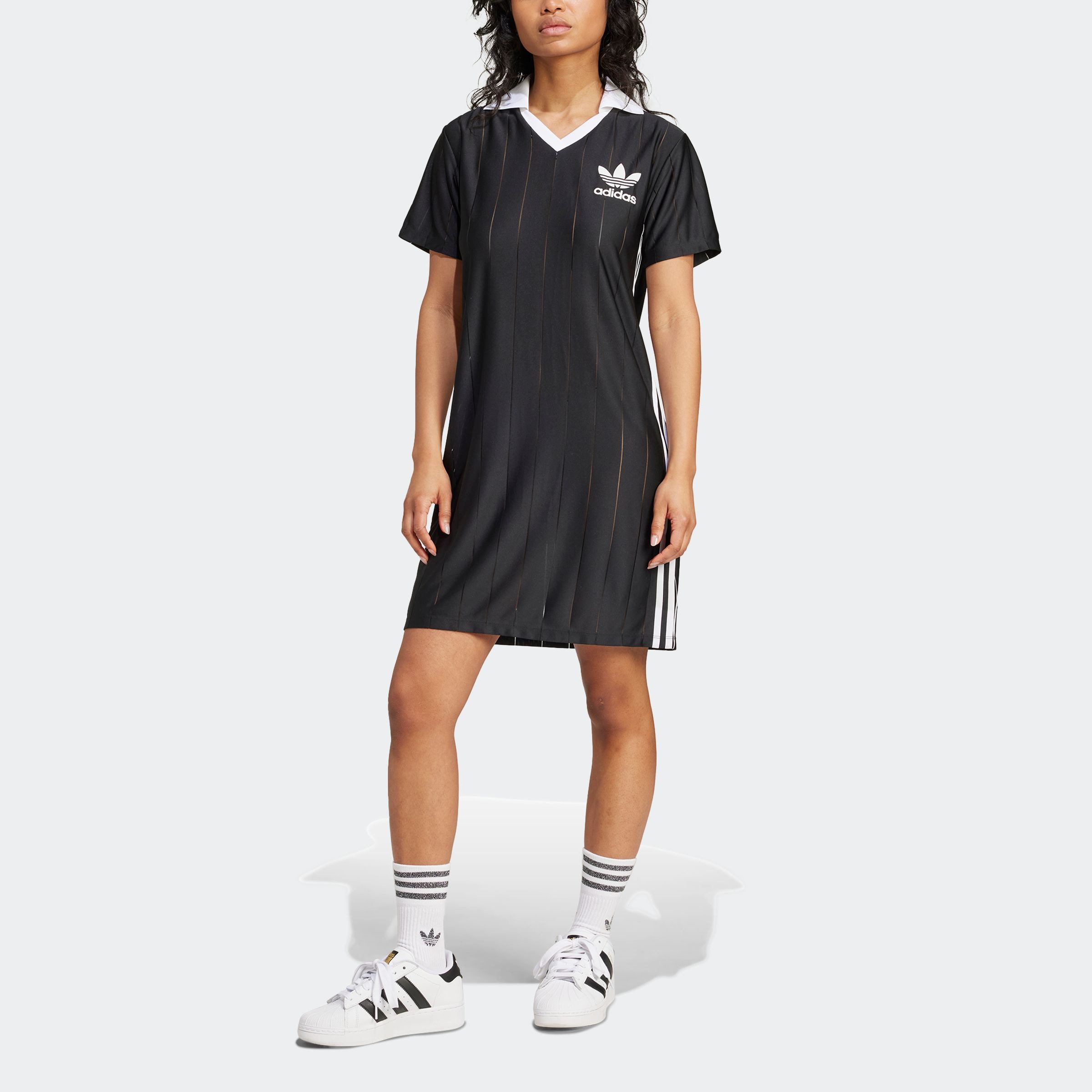 adidas Originals Shirtkleid "3 S PNST DRESS" 1 Stk. tlg. günstig online kaufen