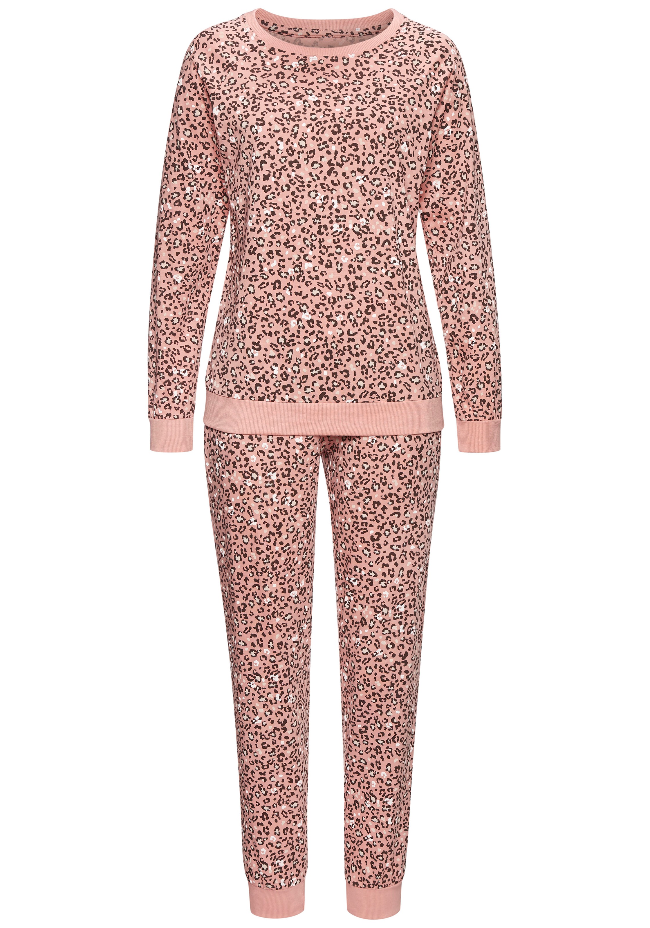 Vivance Dreams Pyjama, (2 tlg.), mit schönem Animalprint günstig online kaufen