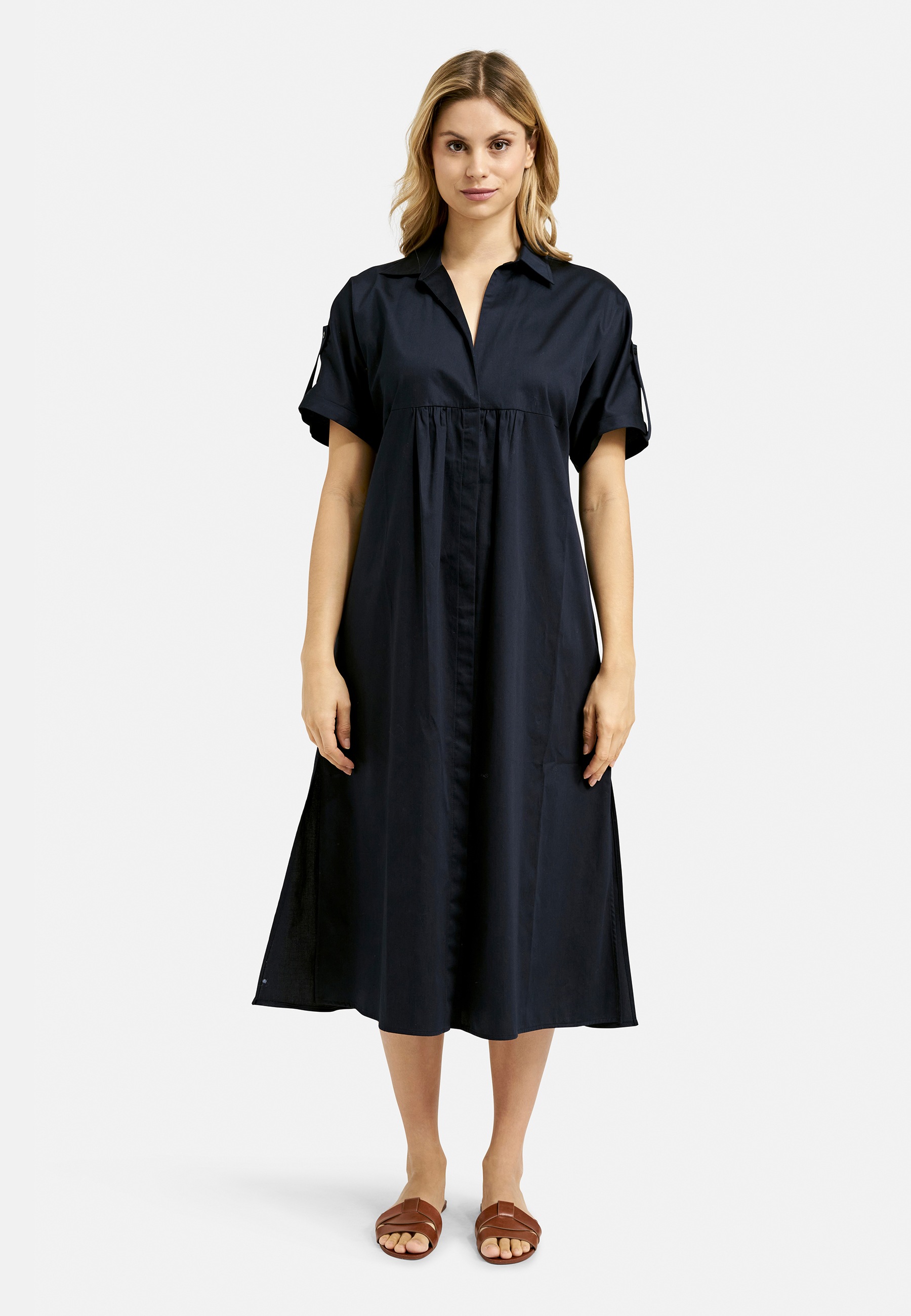 Milano Italy Sommerkleid Eingrifftaschen mit Seitenschlitze günstig online kaufen