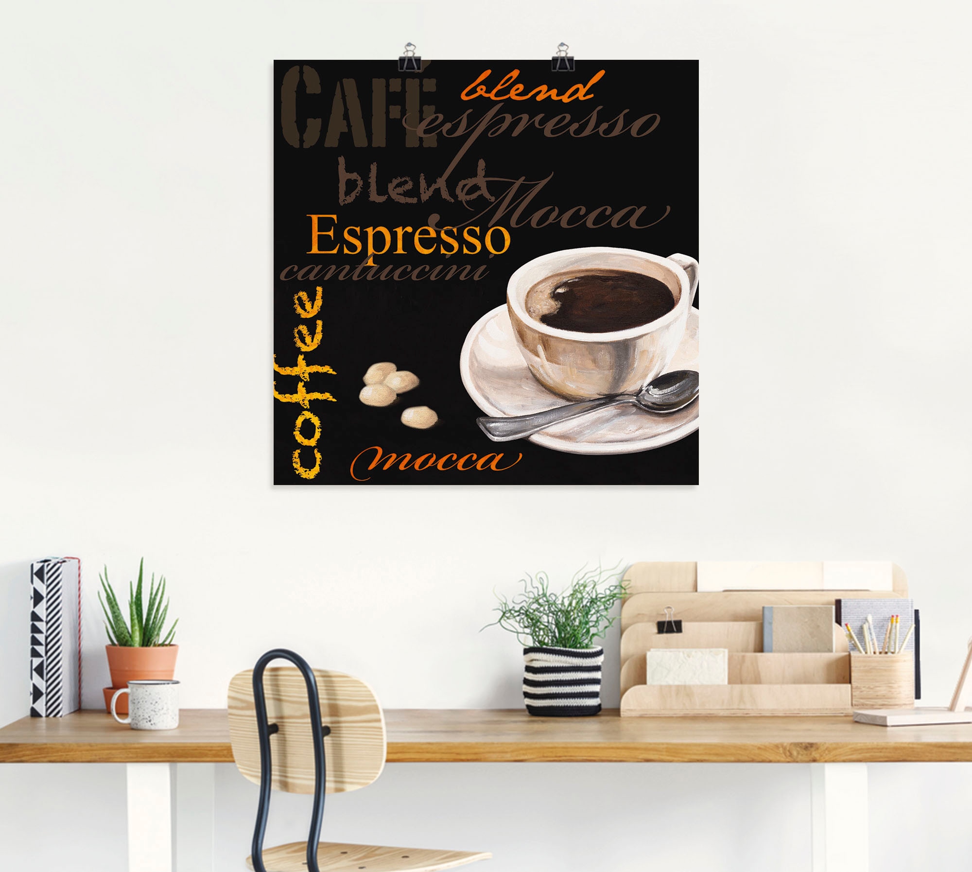 Artland Wandbild »Espresso - Kaffee«, Kaffee Bilder, (1 St.), als Alubild, Outdoorbild, Leinwandbild in verschied. Größen