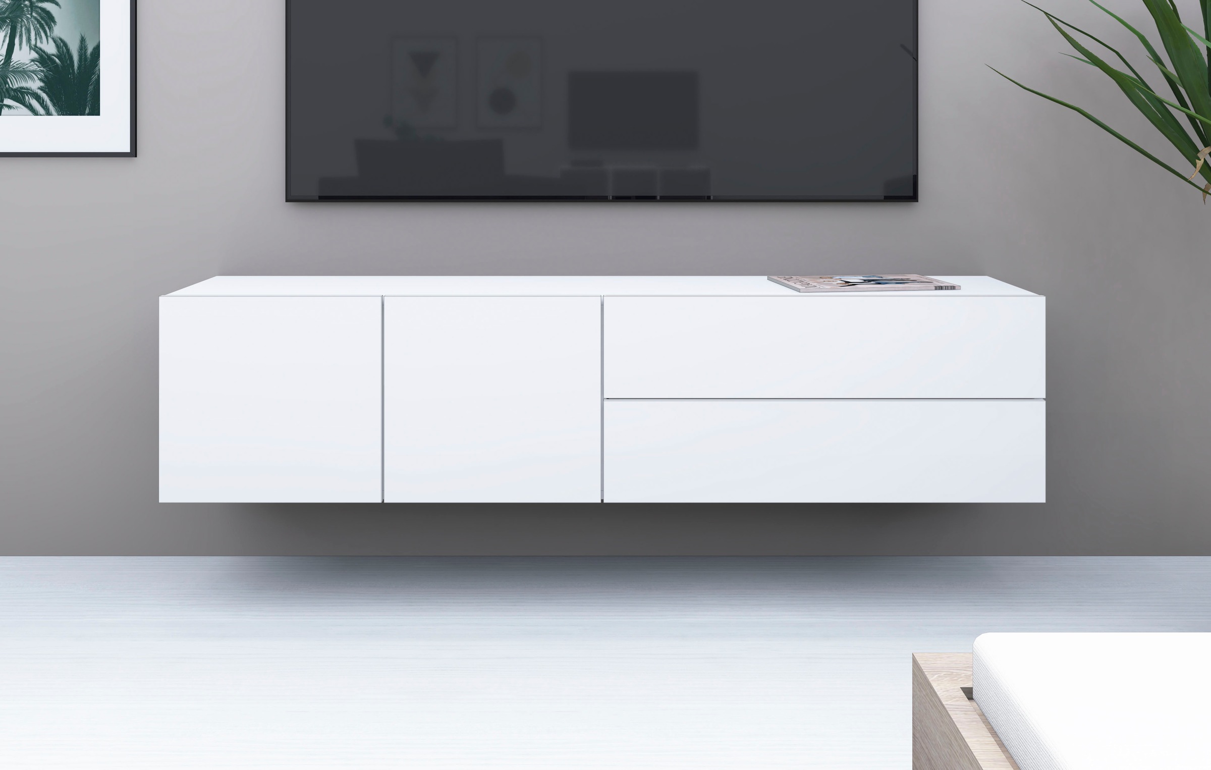 borchardt Möbel Lowboard "Sophia" Breite 152 cm, hängend montierbar günstig online kaufen