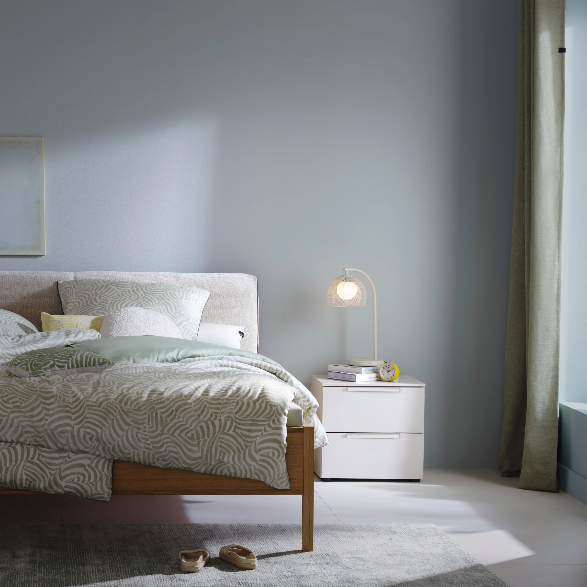 SCHÖNER WOHNEN-Kollektion Tischleuchte »MESH« G9 1 Stk. Modernes Design, sanftes Licht & stilvolle Sandbrise-Optik