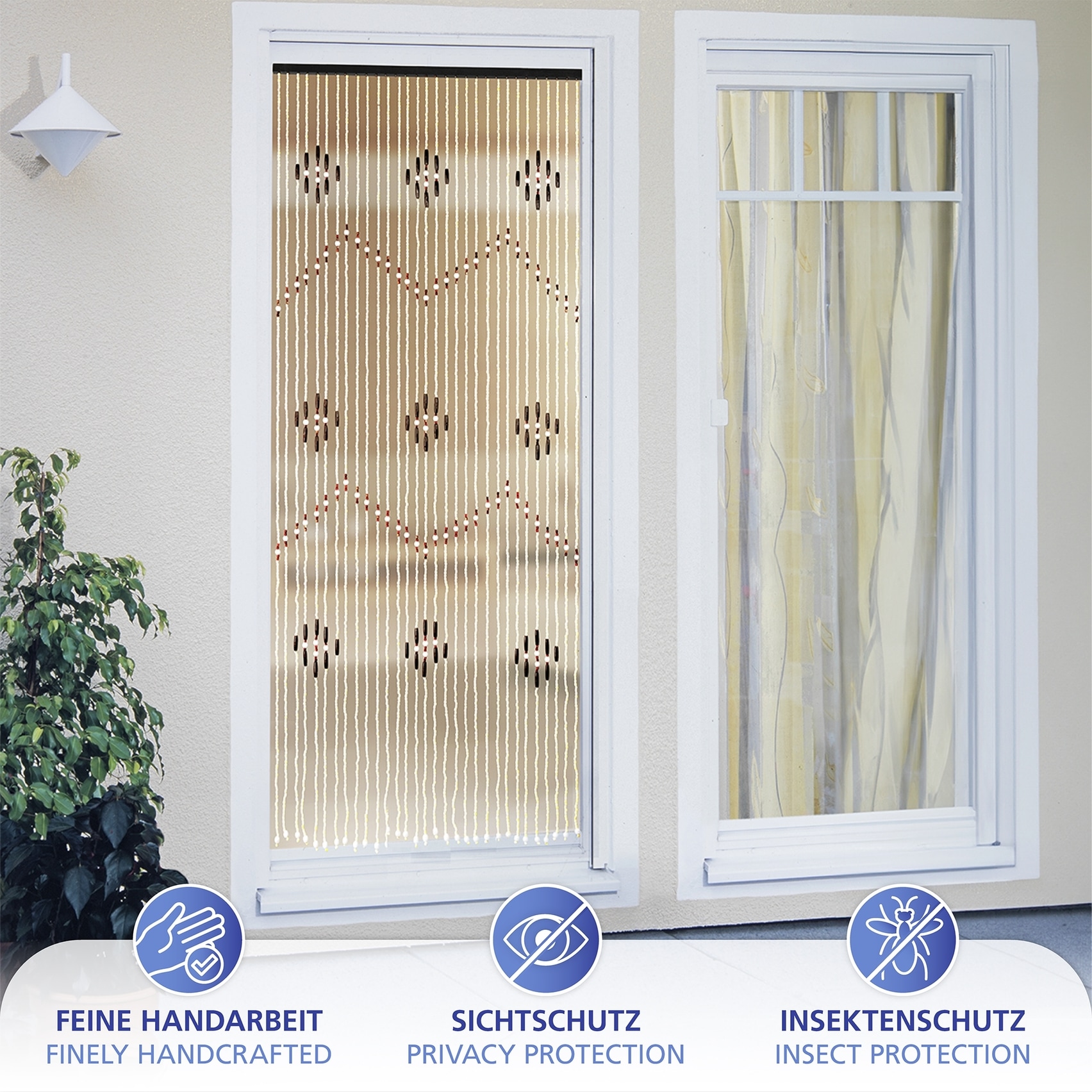 Maximex Insektenschutz-Vorhang »Türvorhang - Holzperlen« 1 Stk. tlg.