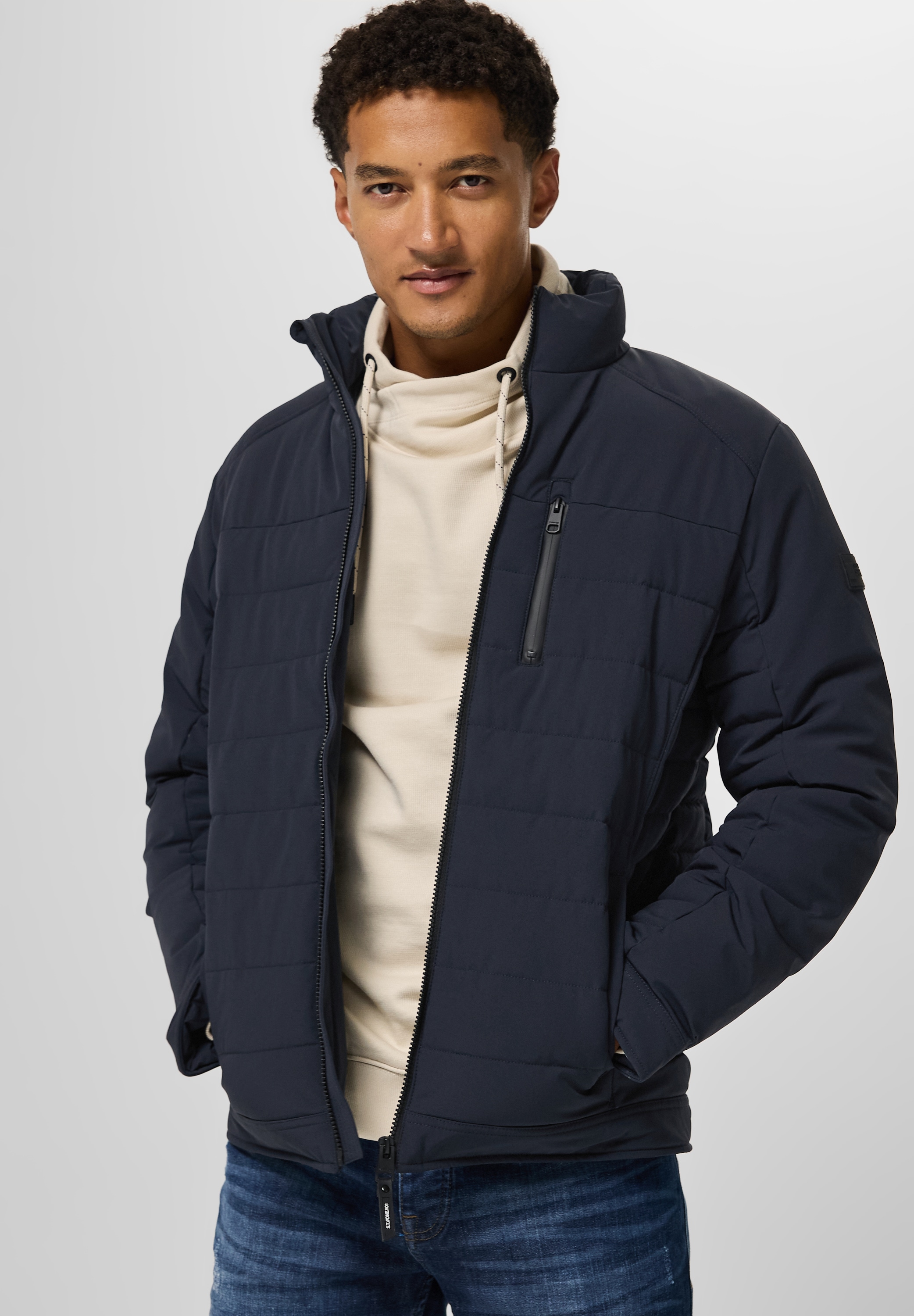 STREET ONE MEN Steppjacke mit Stehkragen günstig online kaufen