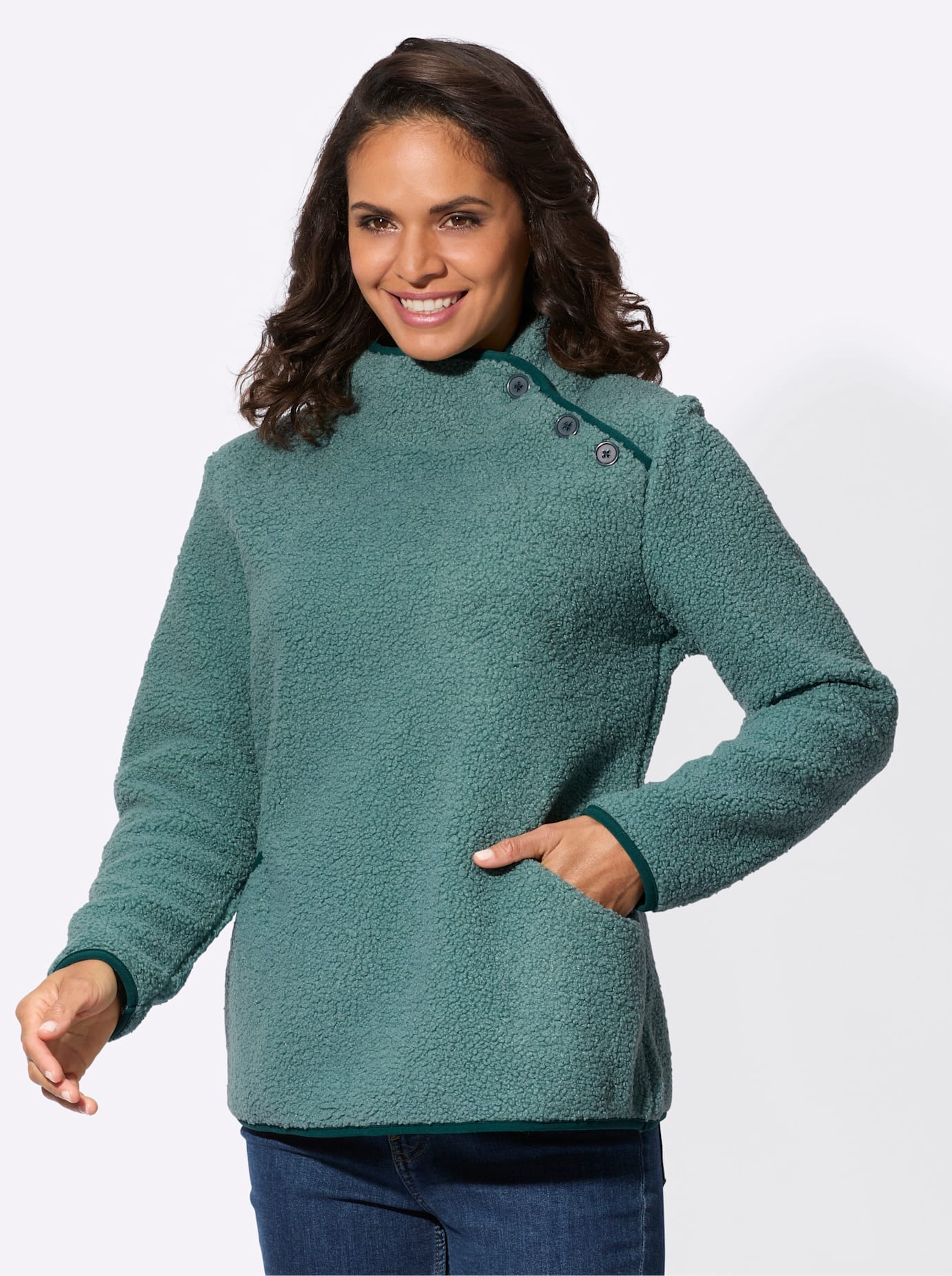Casual Looks Fleeceshirt »Fleece-Shirt«, (1 tlg.)