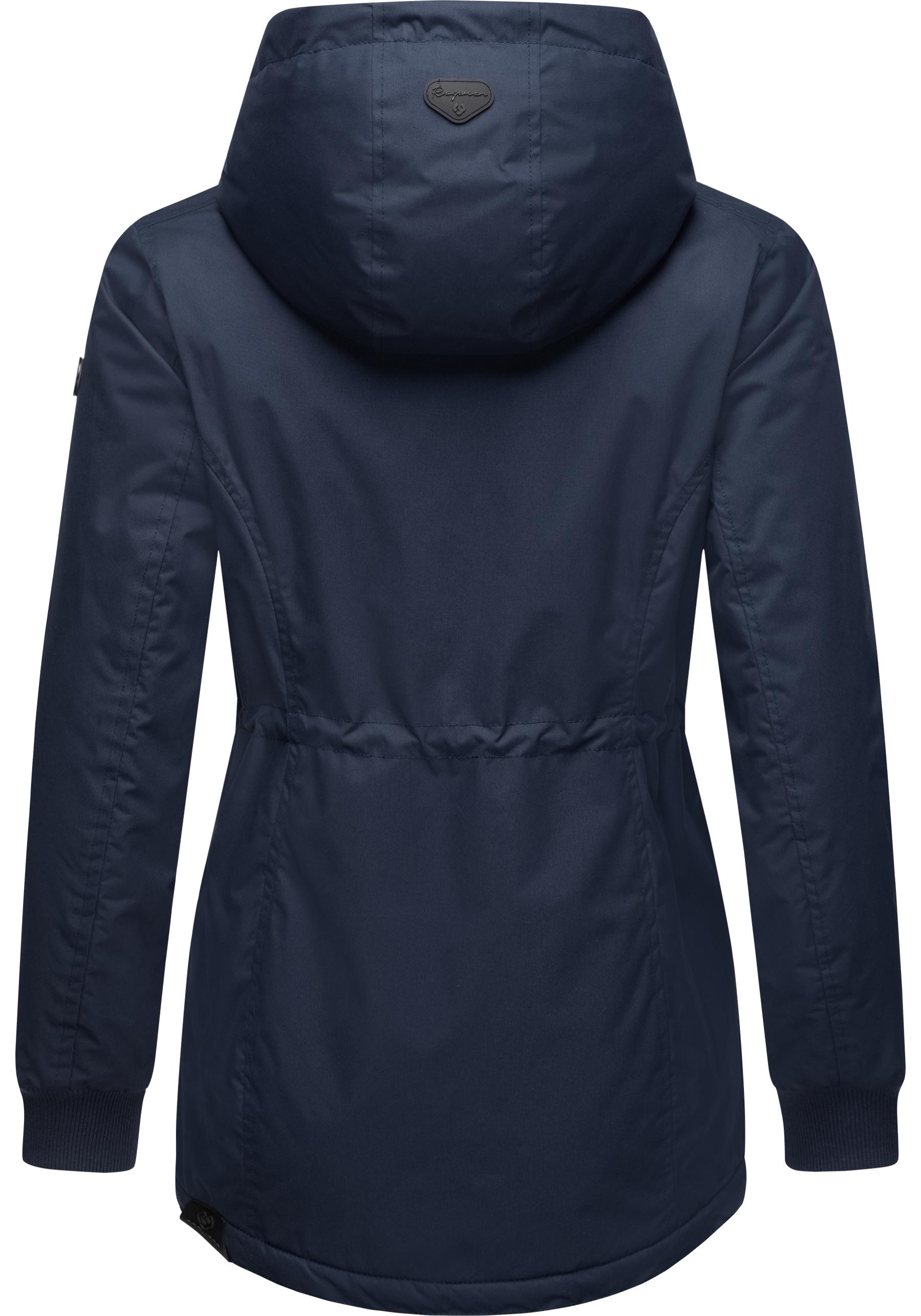 Ragwear Winterjacke »Dowey Warm«, (1 St.), mit Kapuze, Wasserdichte weiche Damen Jacke für den Winter