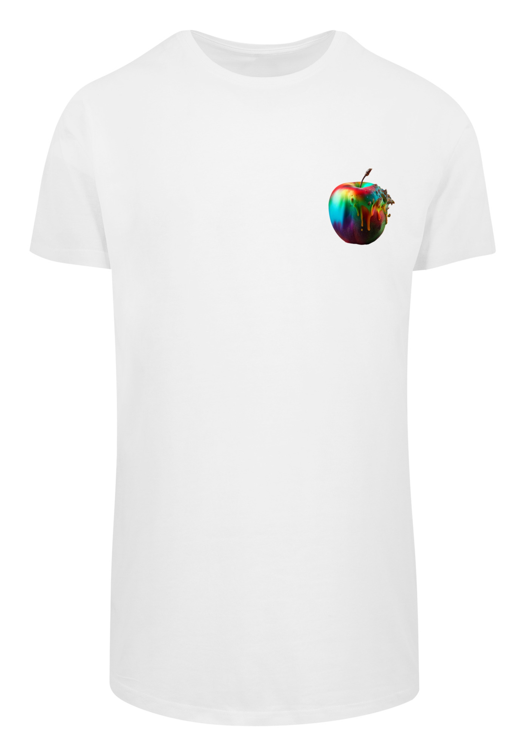 F4NT4STIC T-Shirt »Colorfood Collection - Rainbow Apple«, Print
