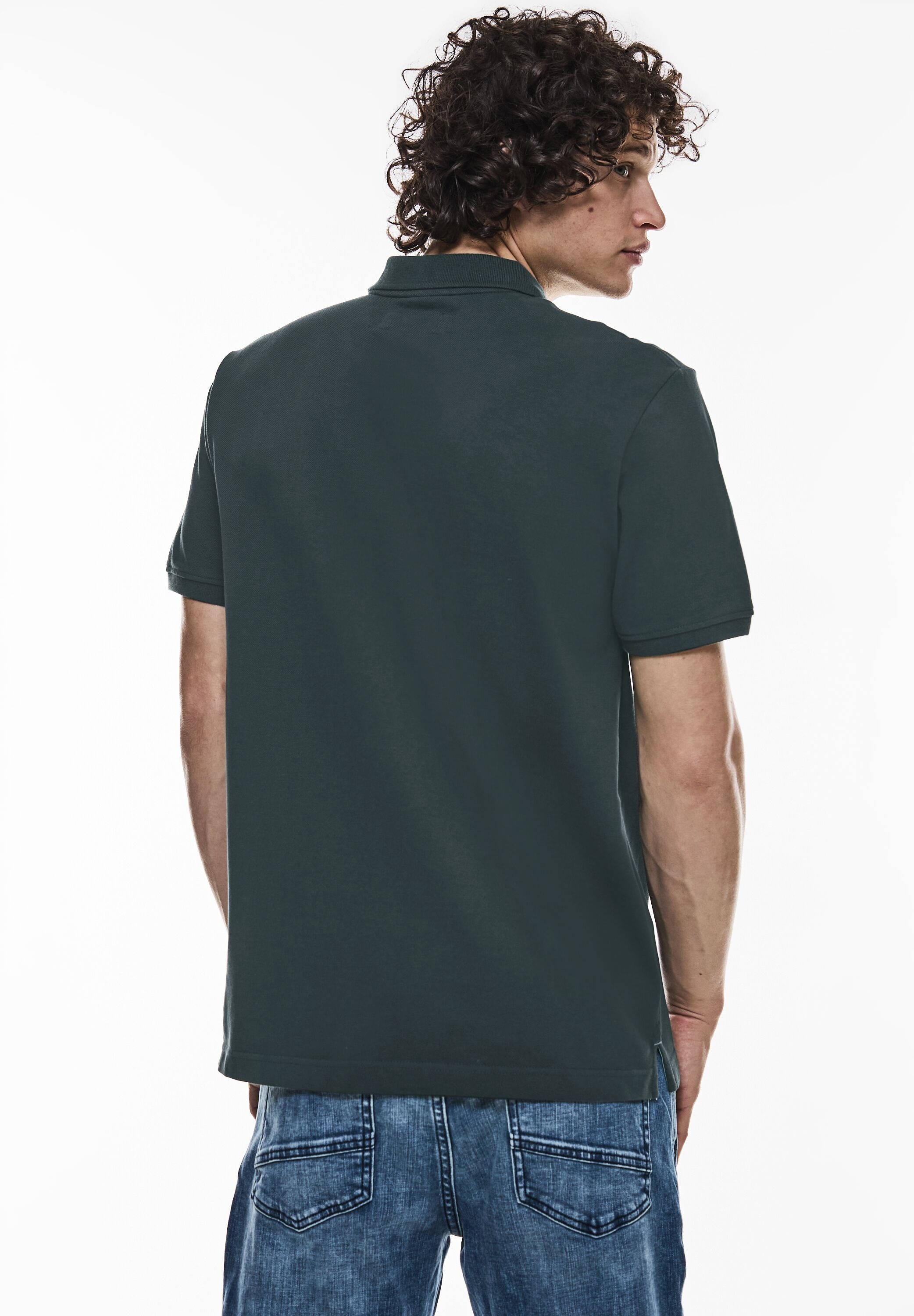 STREET ONE MEN Poloshirt, in Unifarbe