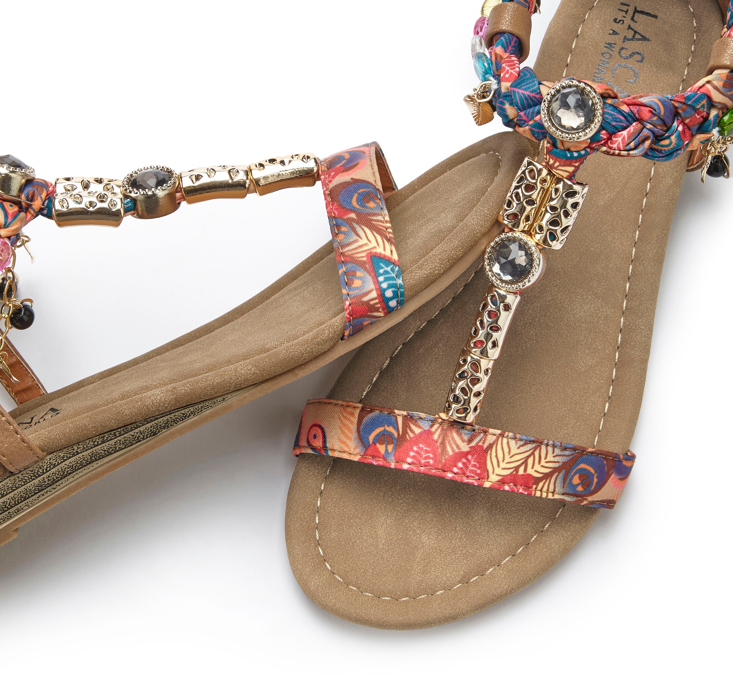 LASCANA Sandale "Sommerschuh, Sandalette,", mit Schmuckkettchen und Schmuck günstig online kaufen