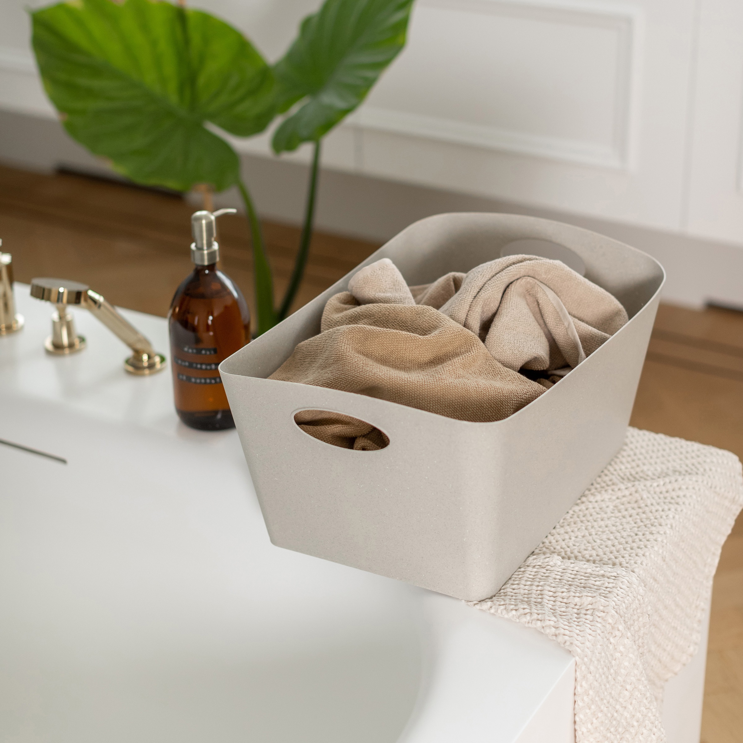 KOZIOL Organizer »BOXXX L«, (Set, 2 St.), Aufbewahrungsbox, Made in Germany, 100% recyceltes Material, 15 Liter