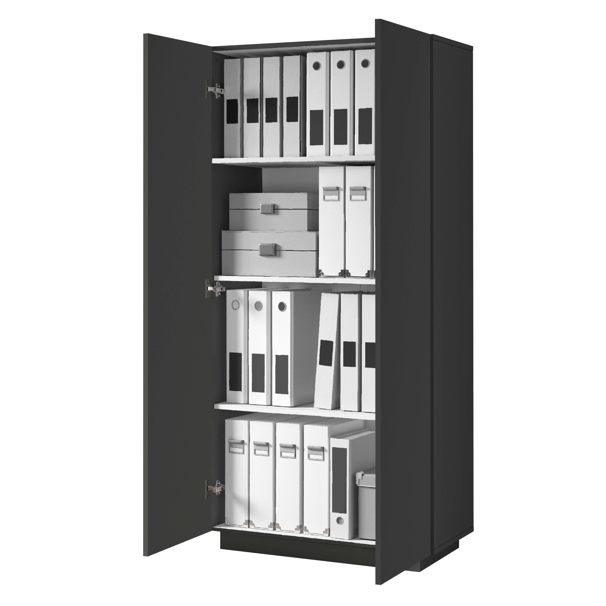 INOSIGN Aktenschrank »Essential, Mehrzweckschrank, Büroschrank mit 2 Türen«, & verstellbaren Einlegeböden, Höhe 86 oder 166 cm, Made in Italy