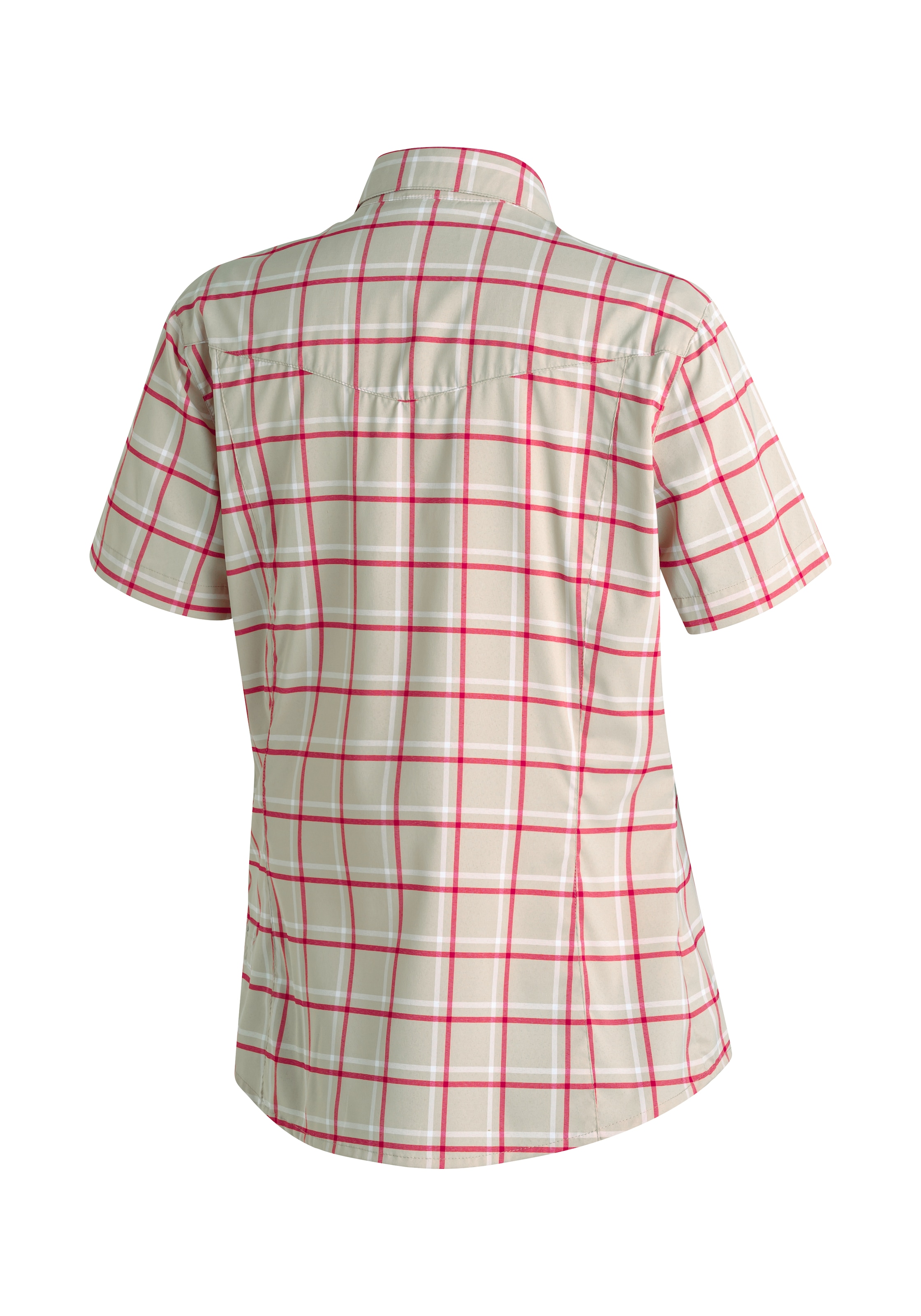 Maier Sports Funktionsbluse »Kendra S/S W« Damen Bluse, leichte Kurzarmbluse, Blusen-Shirt, Karobluse, Reg Fit