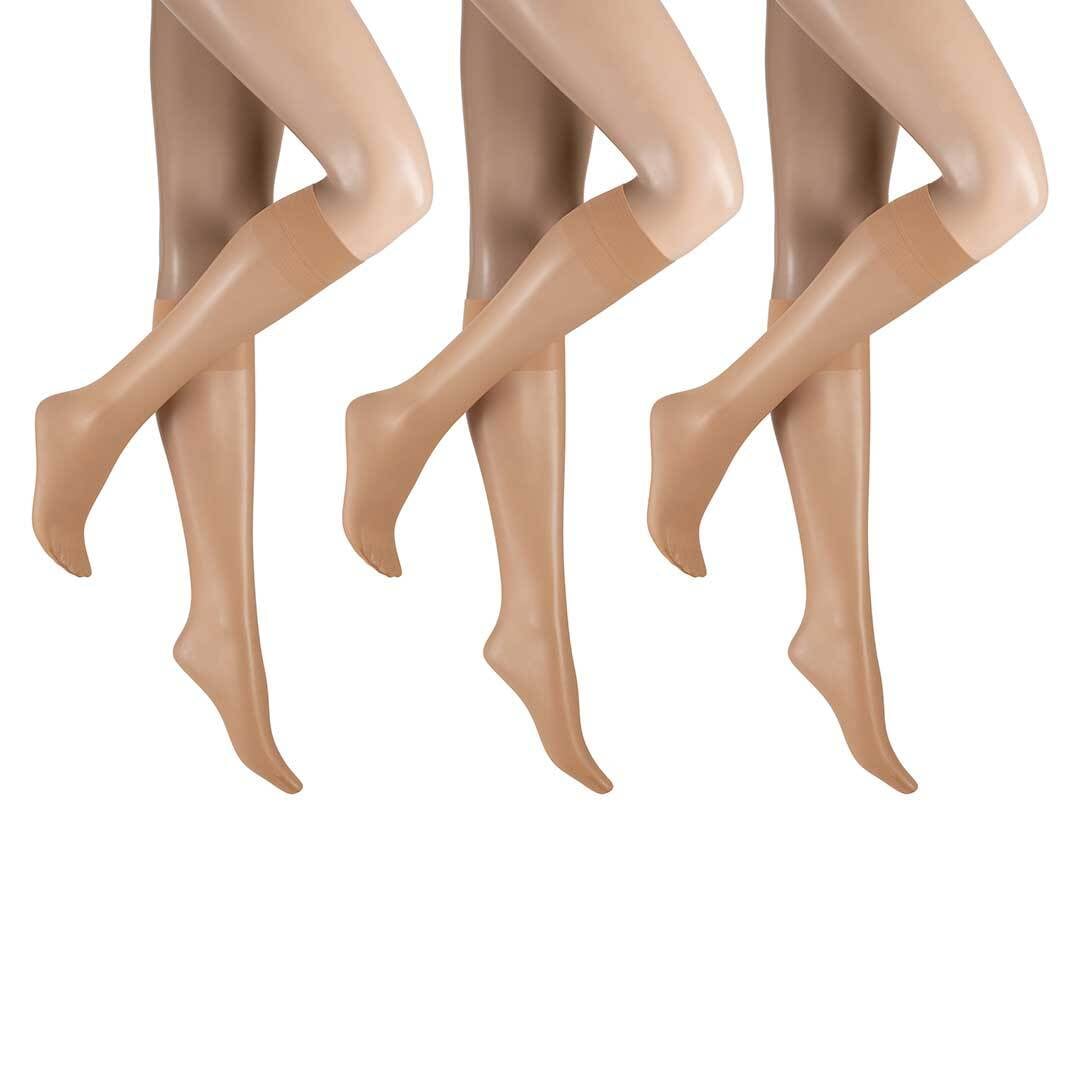 Hudson Feinkniestrümpfe »Kniestrumpf Simply 20 3-Pack«