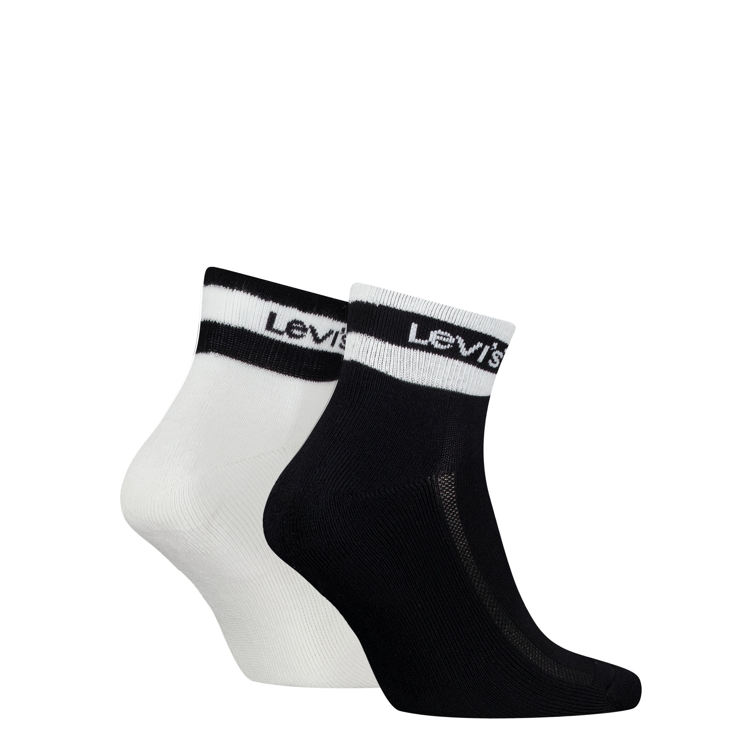 Levis Kurzsocken "LEVIS MID CUT SPORT STRIPE" 2 Paar, mit gepolsterter Sohl günstig online kaufen