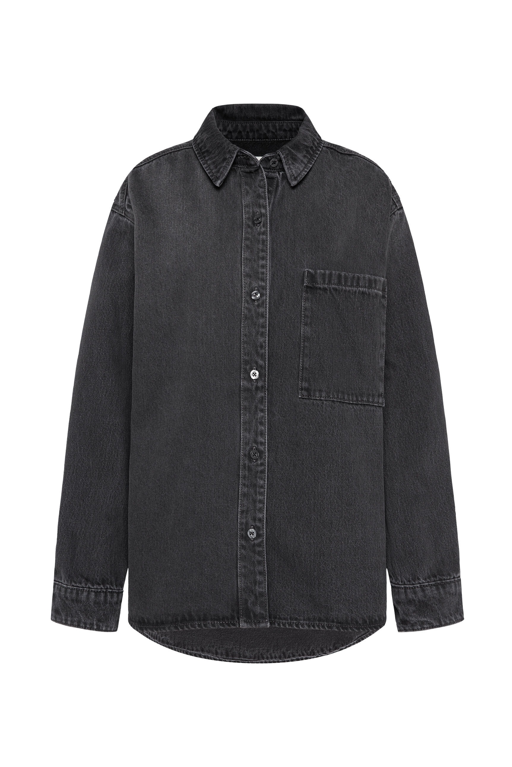 SENSES.THE LABEL Jeansbluse, mit Knopfleiste