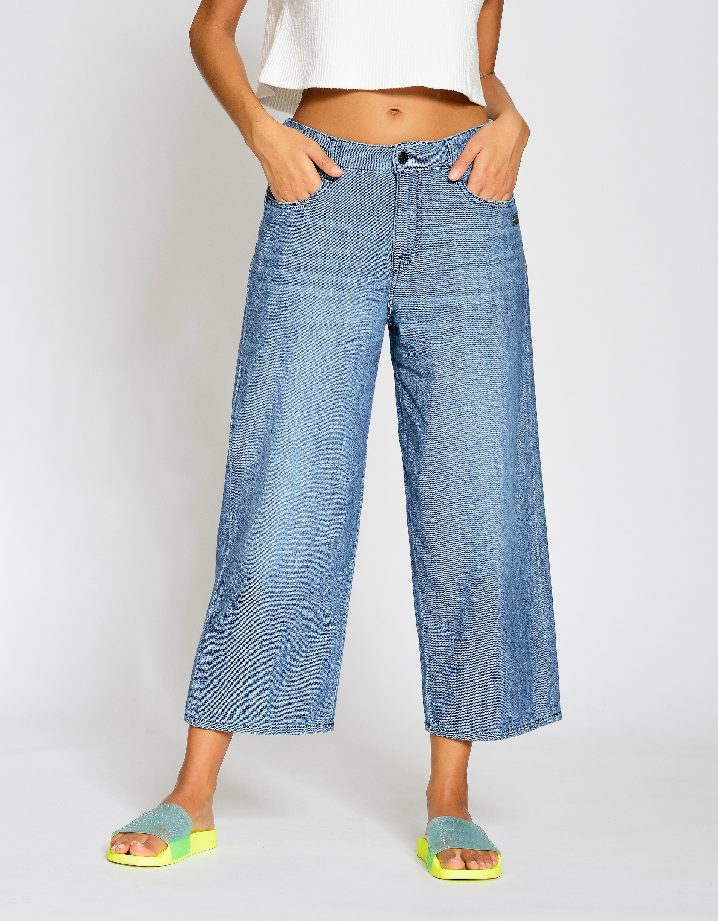 GANG Weite Jeans "94CAROL", besonders weiche Denim Qualität