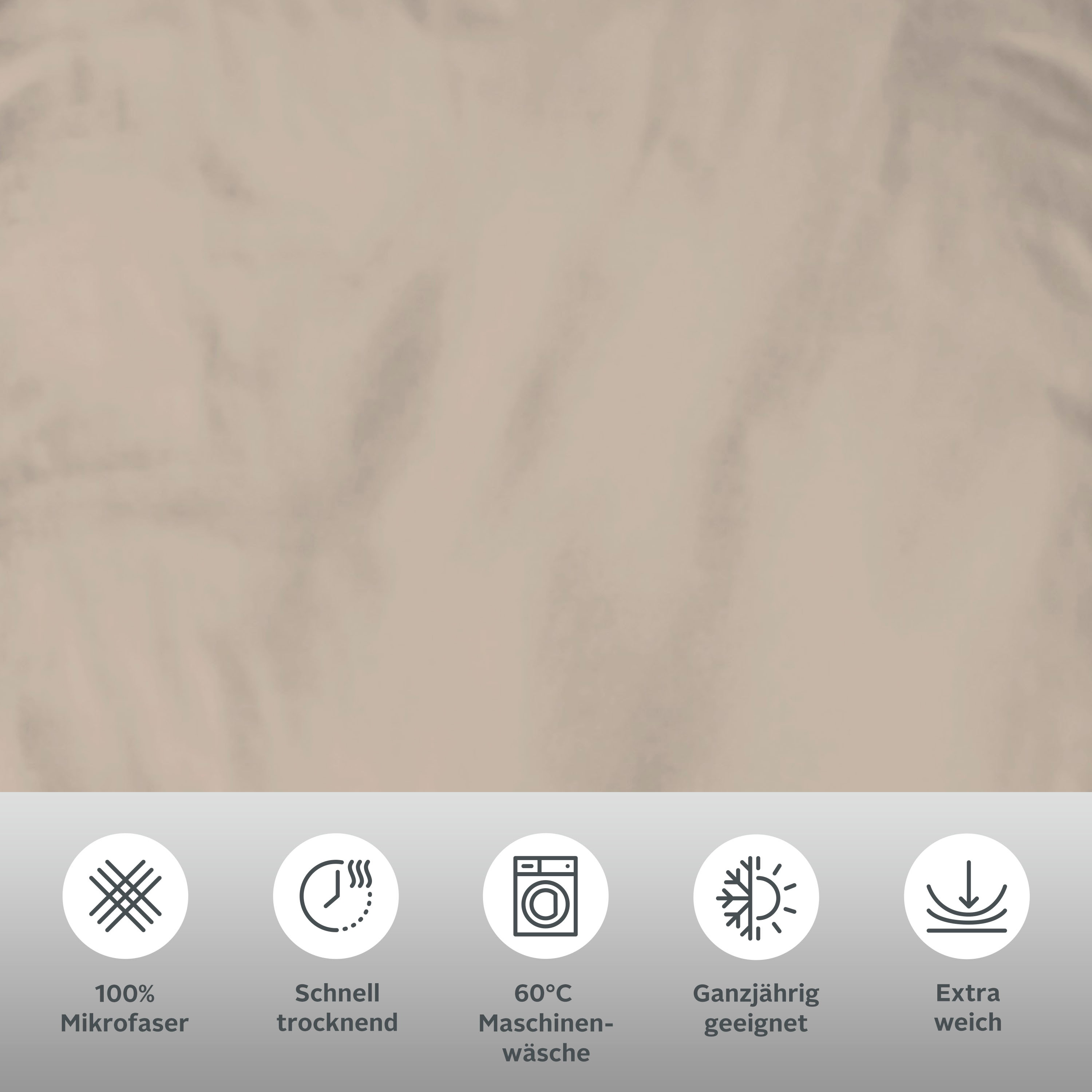 Thumbnail - OTTO home Bettwäsche "Desner" 2 Premium Qualität, 100 % Polyester, sehr weich, uni, ab 135x200 cm