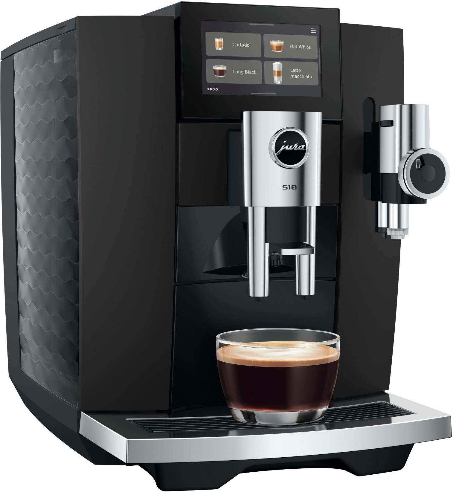 JURA Kaffeevollautomat »S10 Obsidian Black (EA)«
