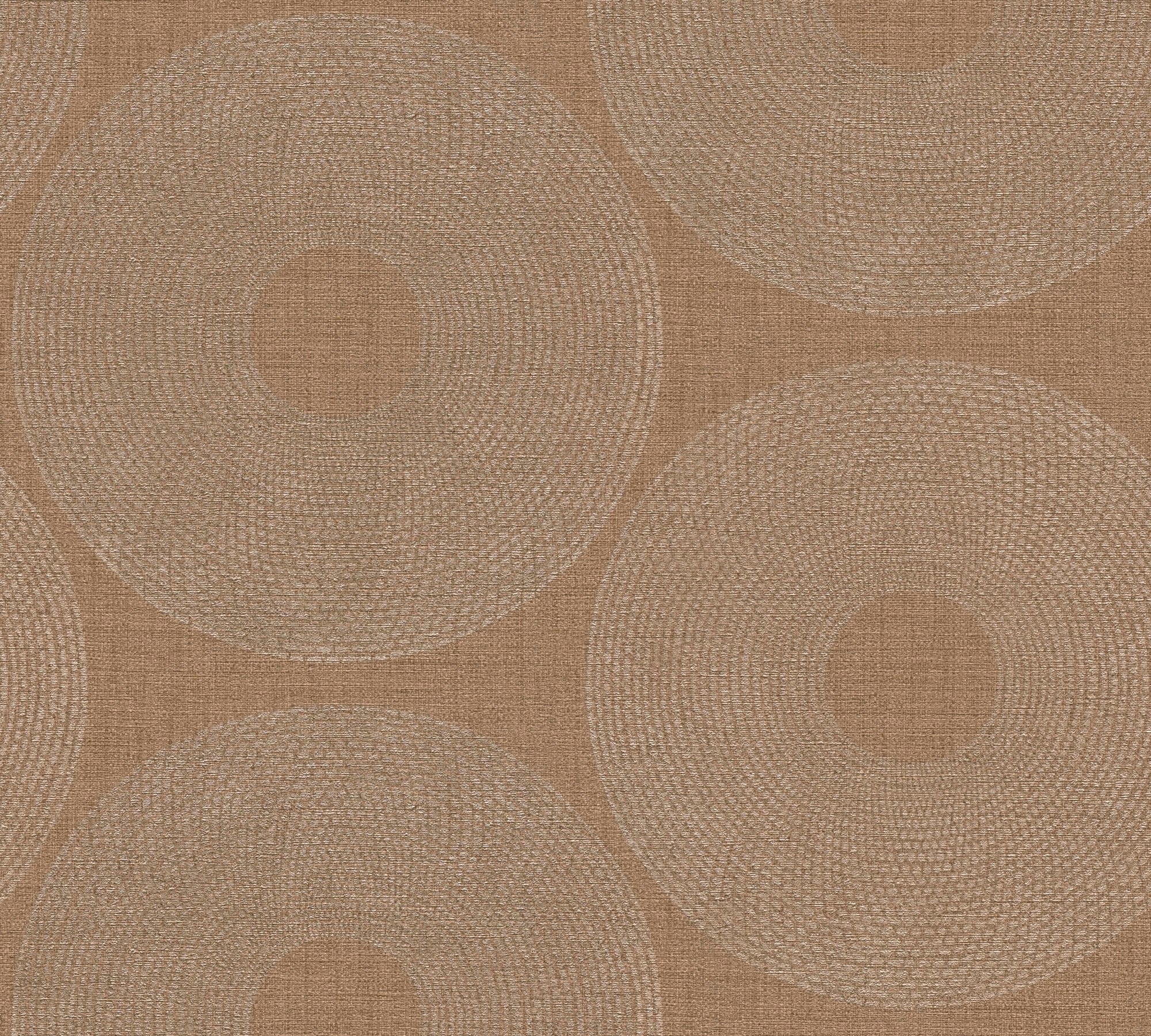living walls Vliestapete "Desert Lodge" geometrisch gepunktet grafisch leicht strukturiert Tapete Kreise Tapeten Wohnzimmer Schlafzimmer Küche Flur Design Optik