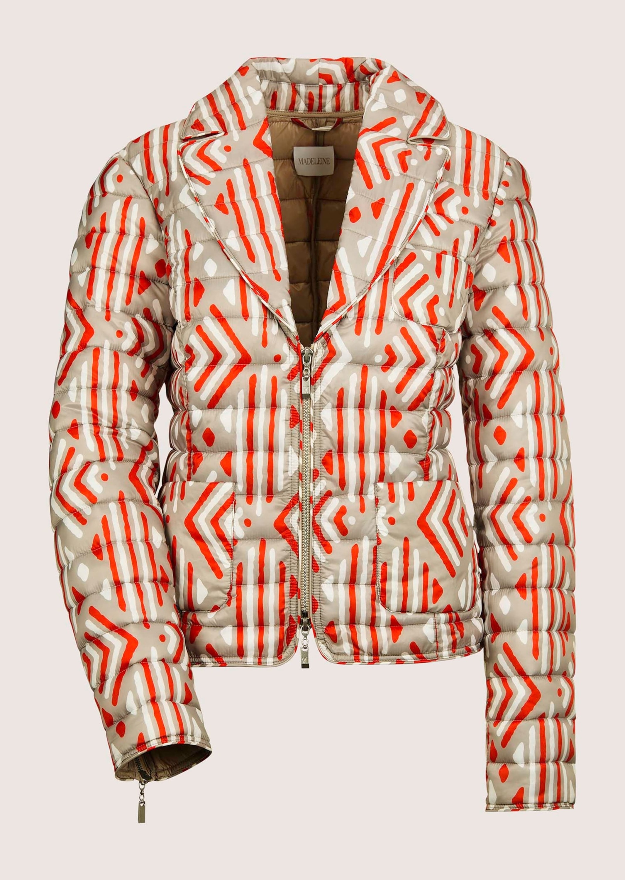 MADELEINE "Steppjacke Kurze Steppjacke mit Unikat-Print"