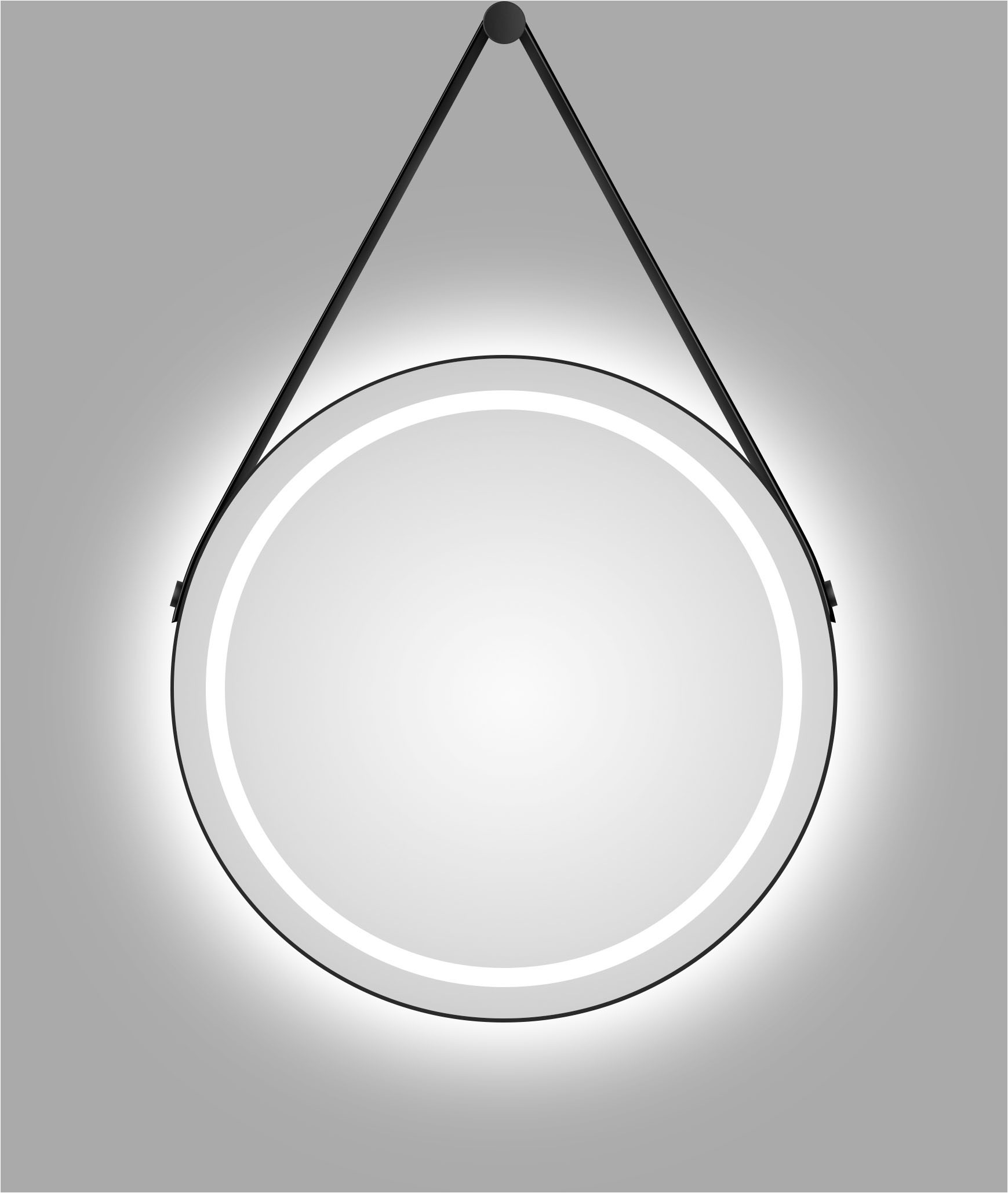 Thumbnail - Talos Spiegel "TALOS CORVIA", austauschbare LED Beleuchtung, Shine in matt, Ø50 cm