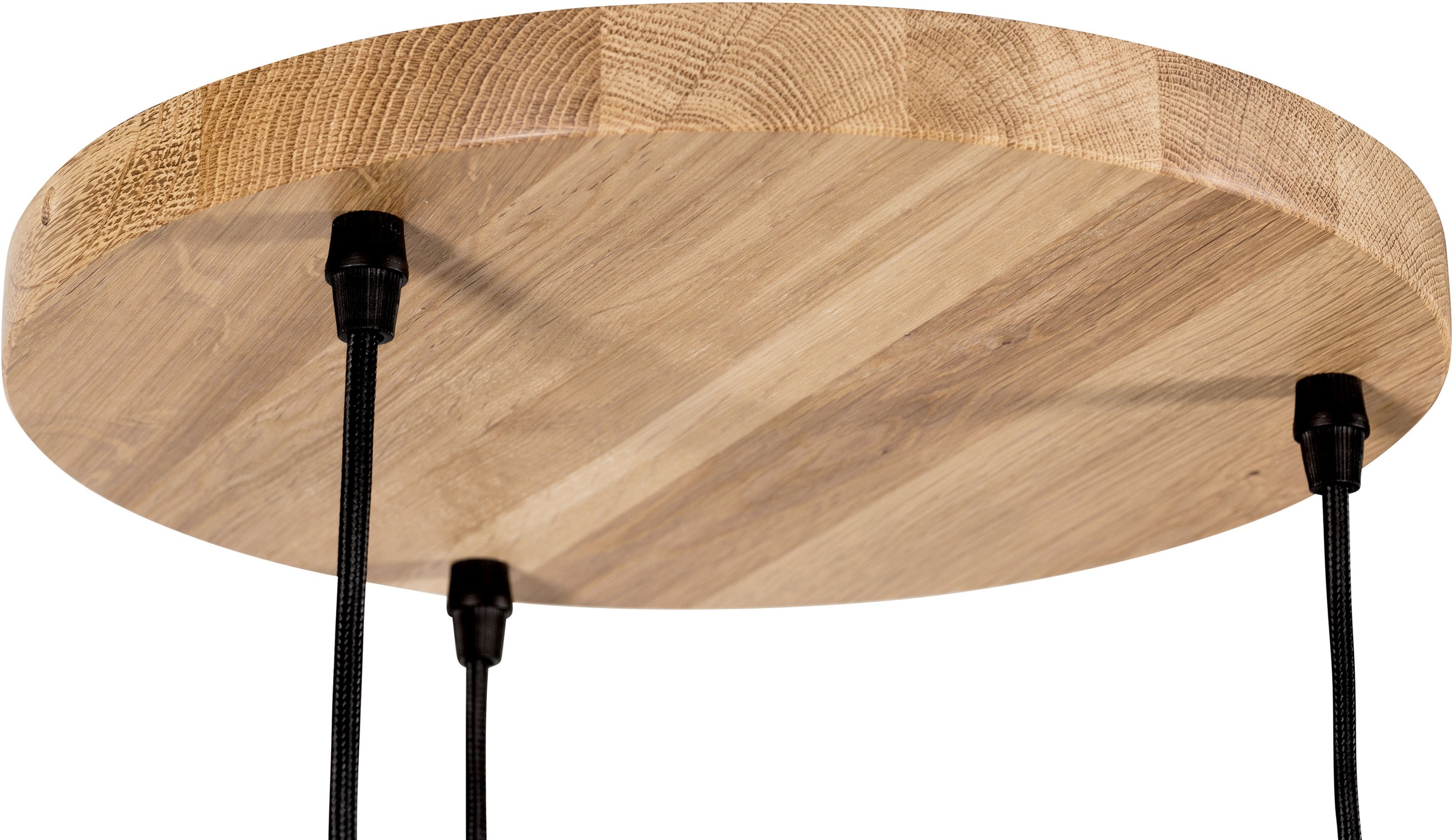 BRITOP LIGHTING Pendelleuchte »CLARTE«, 3 flammig, Leuchtmittel E27 | Leuchtmittel wechselbar-ohne Leuchtmittel, Naturprodukt aus Eichenholz, Nachhaltig mit FSC®-Zertifikat