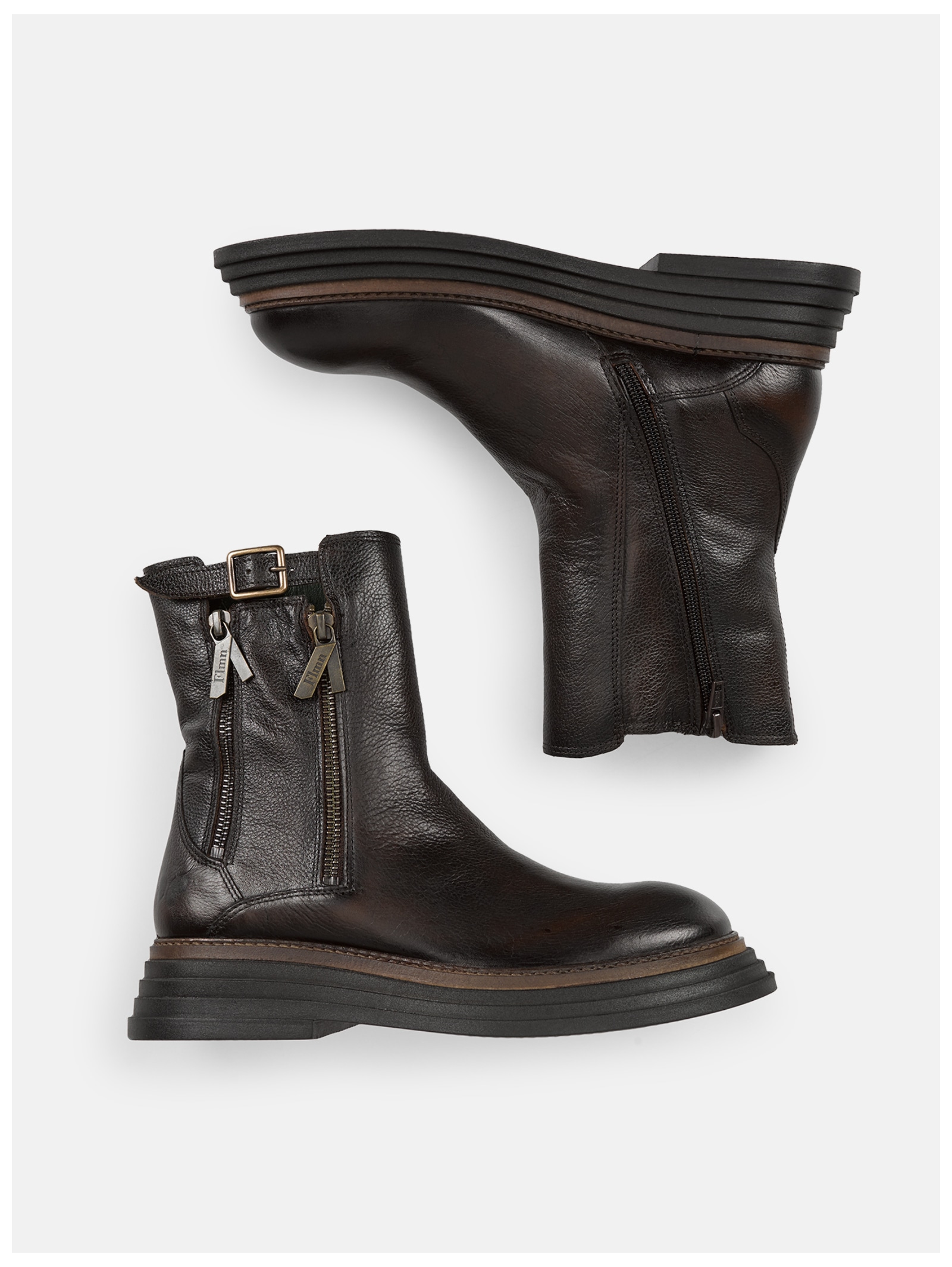 Felmini Bikerboots »Felmini Stiefelette Leder«