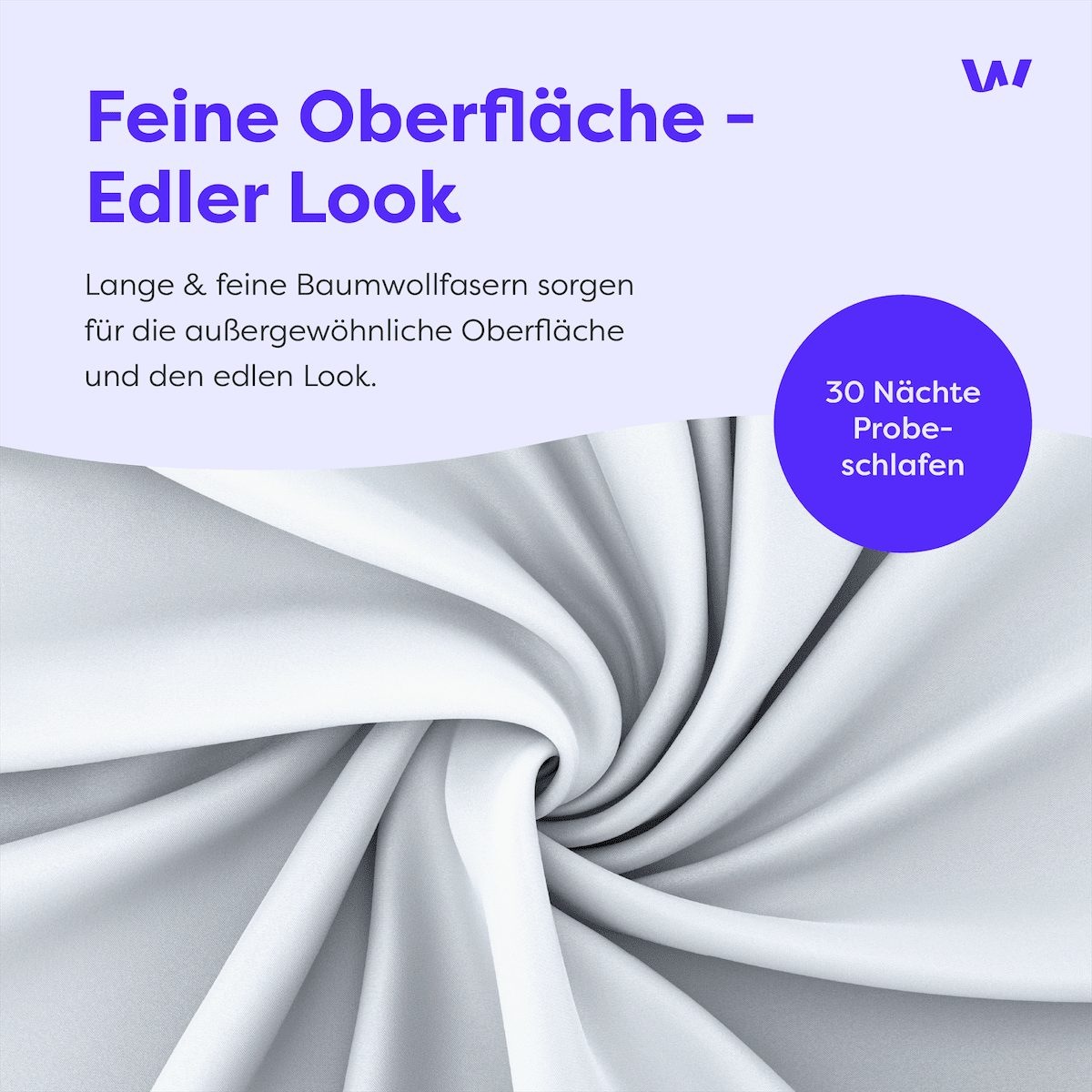 Thumbnail - Wolkenfeld Bettwäsche "Wolkenfeld Sommer Bettwäsche Mako-Satin Baumwolle" 3 Stk. tlg. 135x200 cm, 155x220 & Übergrößen I...