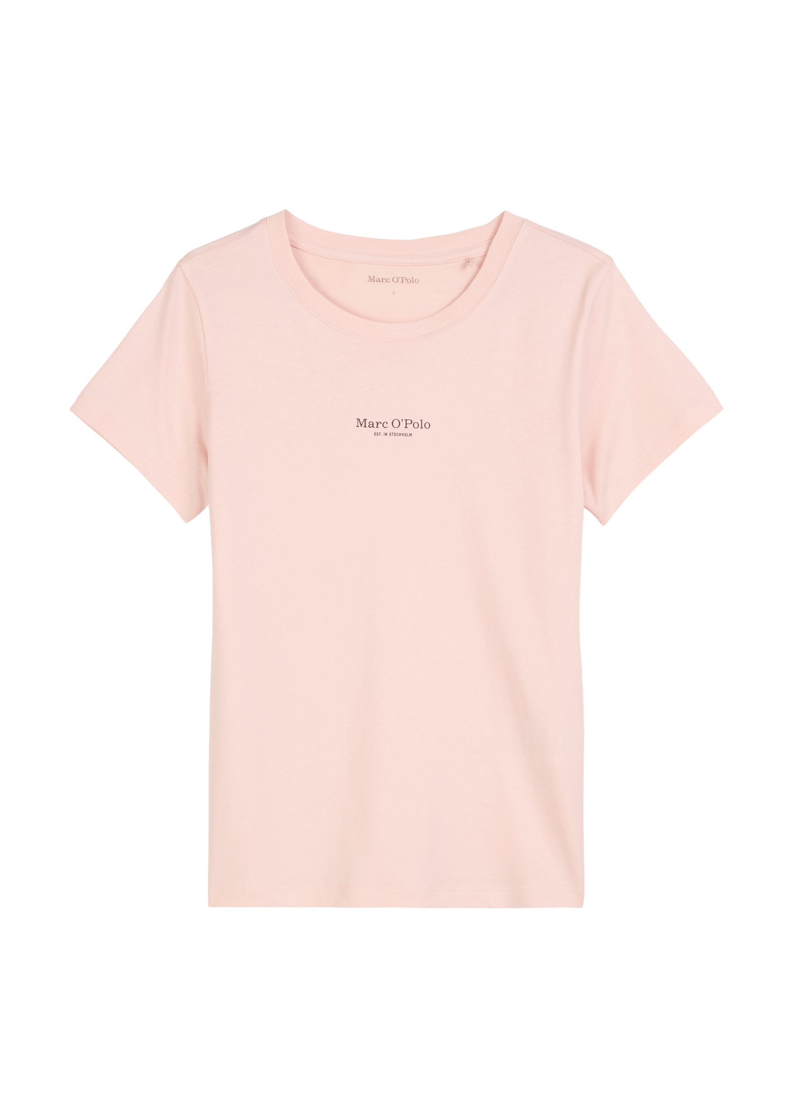 Marc O'Polo Kurzarmshirt »Mix N Match Cotton«, Kurzarm, Rundhals-Ausschnitt, Baumwolle, Slim Fit, Logo-Print