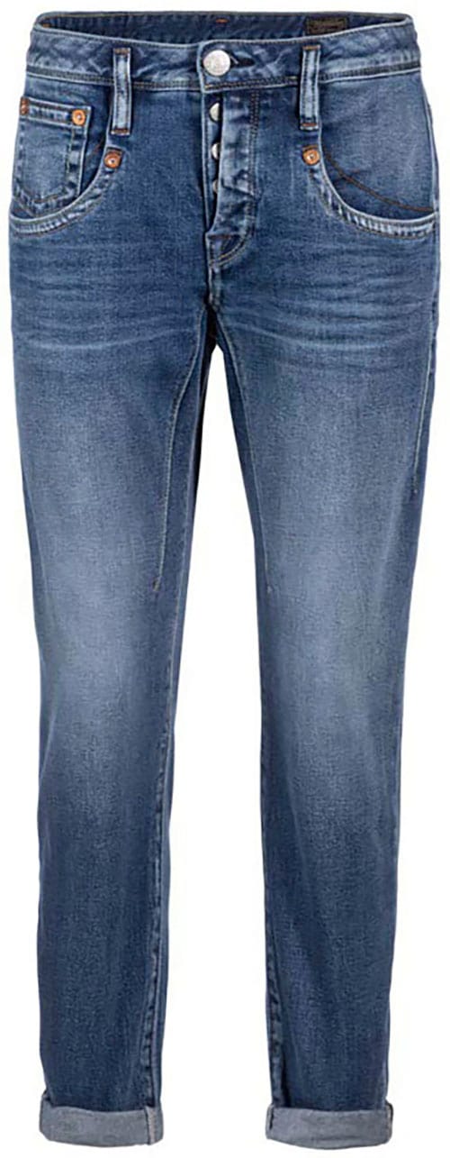 7/8-Jeans »Shyra Cropped Denim Comfort«, mit halb verdeckter Knopfleiste