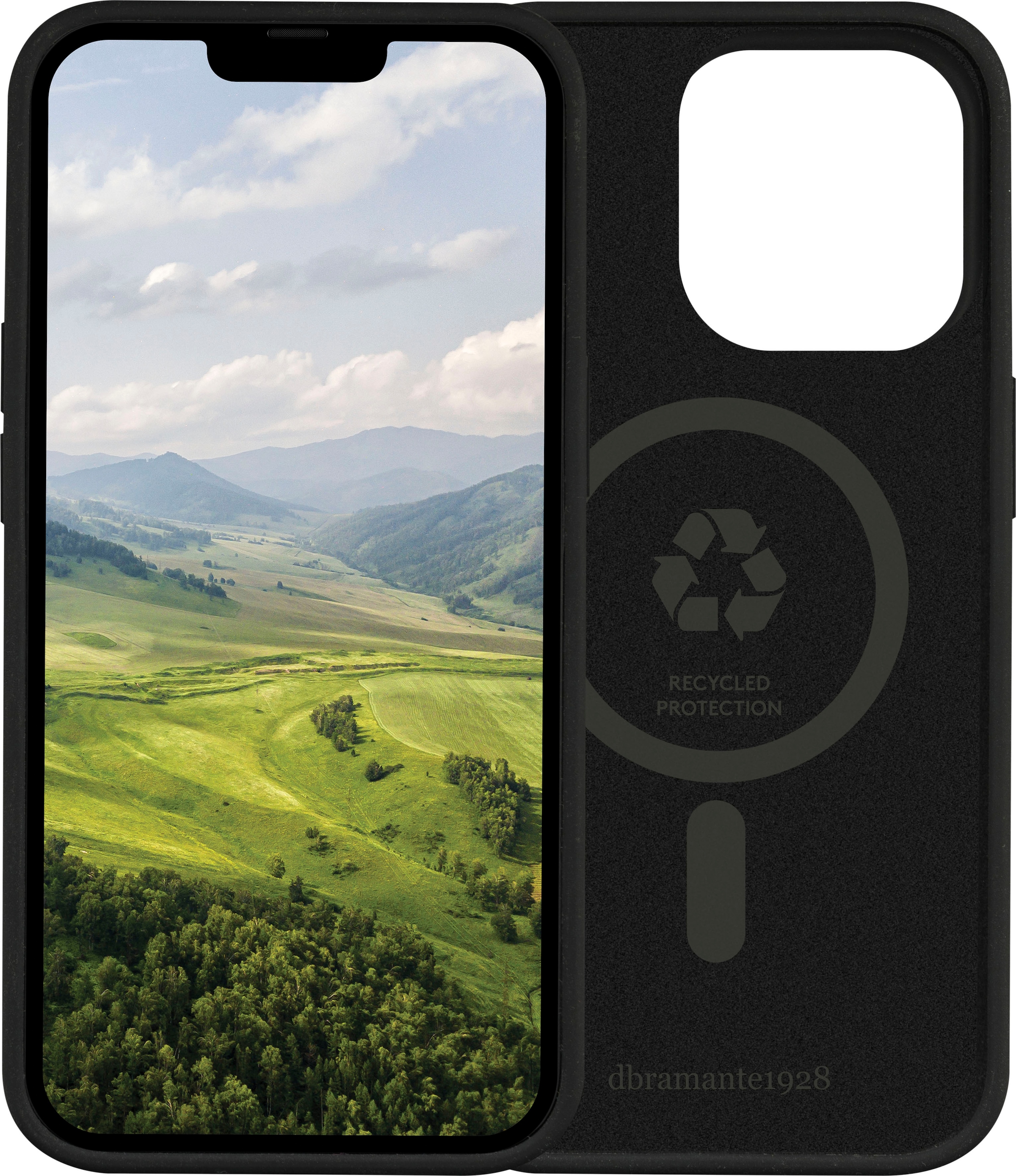 DBRAMANTE1928 Handyhülle "Monaco iPhone 14 Pro", iPhone 14 Pro, schwarz, Hüllen