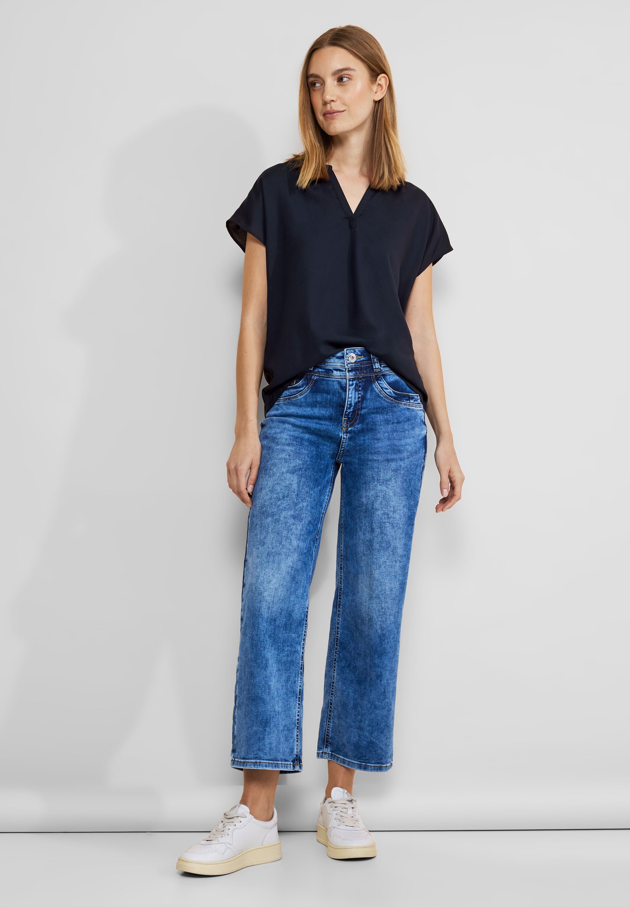 Thumbnail - STREET ONE Shirtbluse, aus softer Viskose