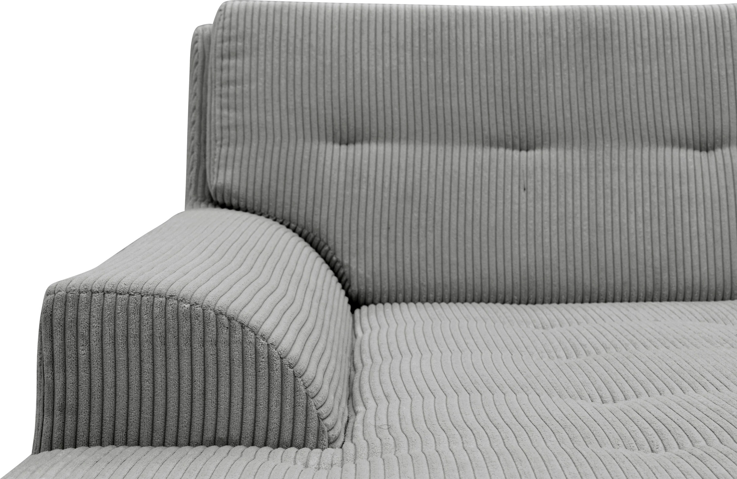 DOMO collection Ecksofa Treviso, wahlweise mit Bettfunktion, incl. Zierkissen