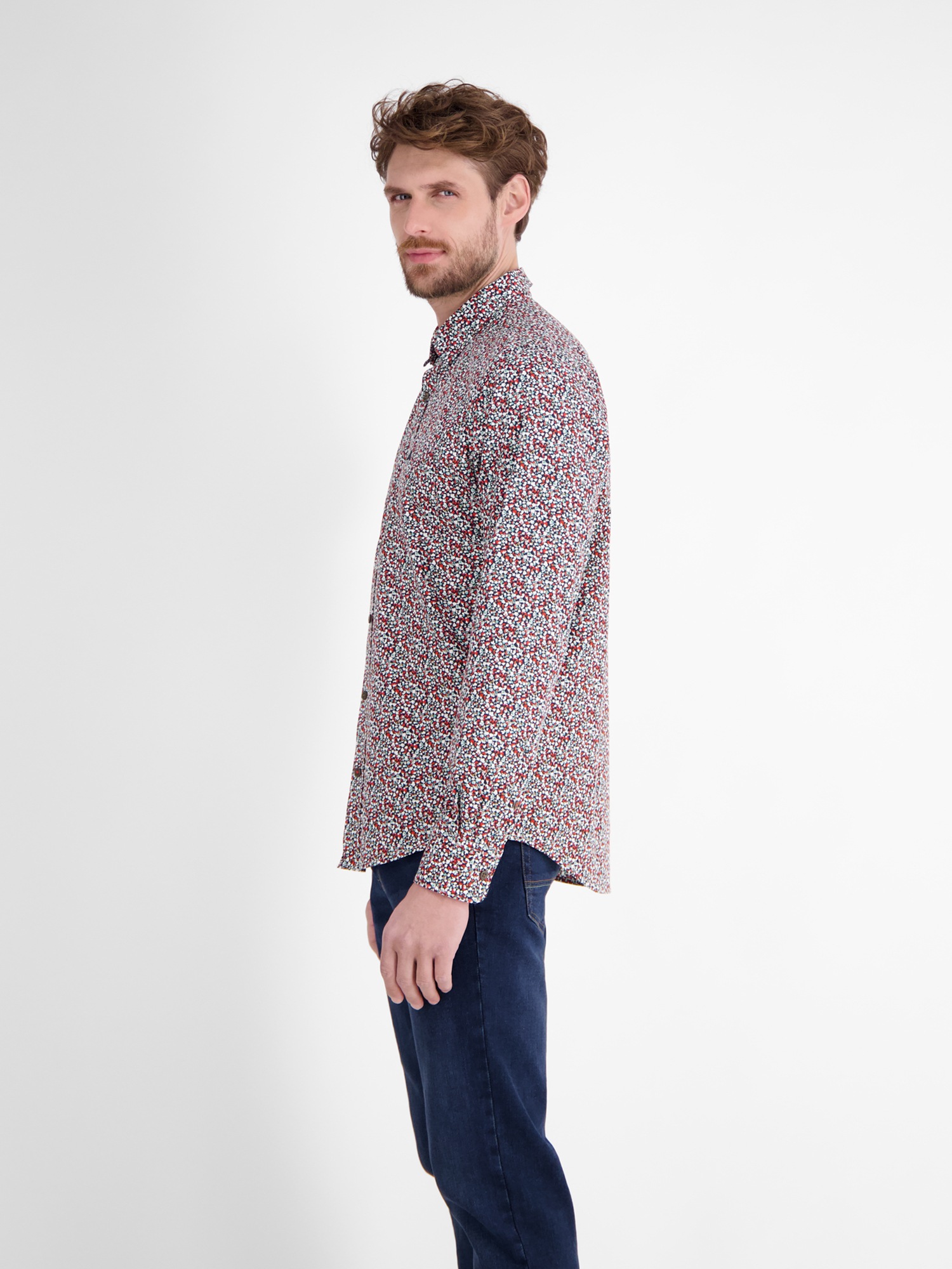 Thumbnail - LERROS Langarmhemd "Herren Langarmhemd, modern gemustert"