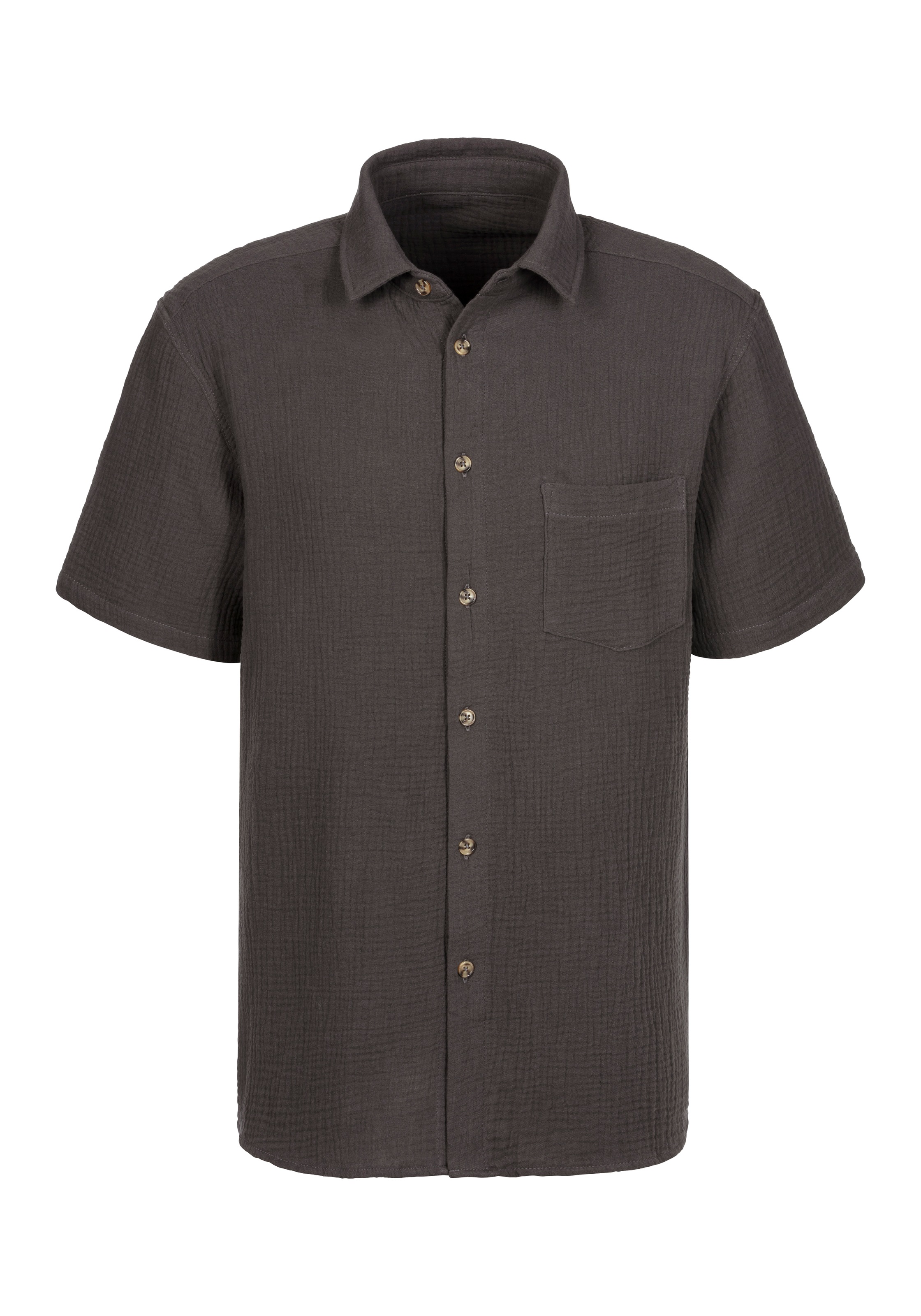 Beachtime Kurzarmhemd "Regular fit", Kurzarm, Freizeithemd aus Musselin-War günstig online kaufen