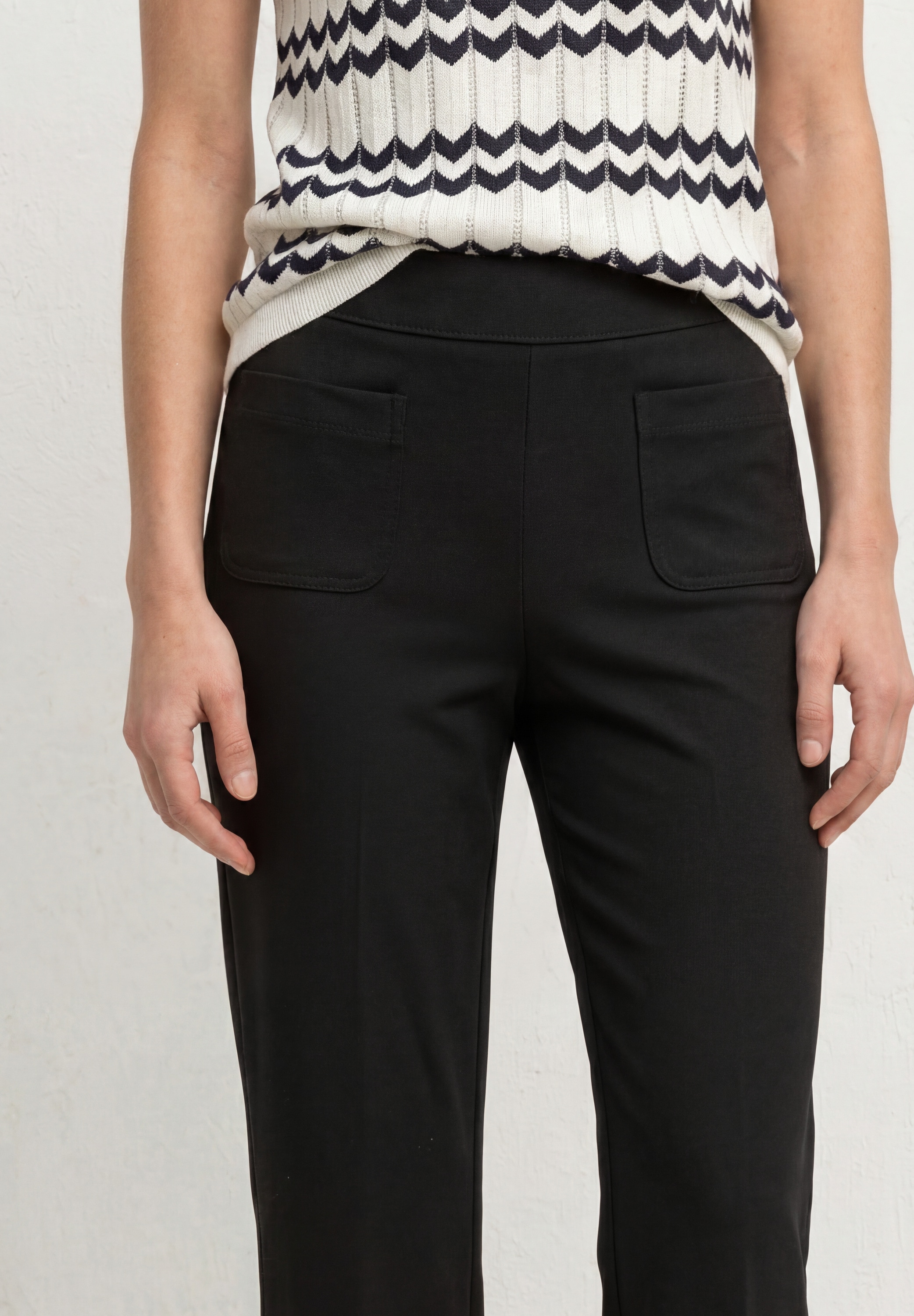 STREET ONE Jerseyhose »Style Amalia«  mit Gummizug und Stretch / Viskose