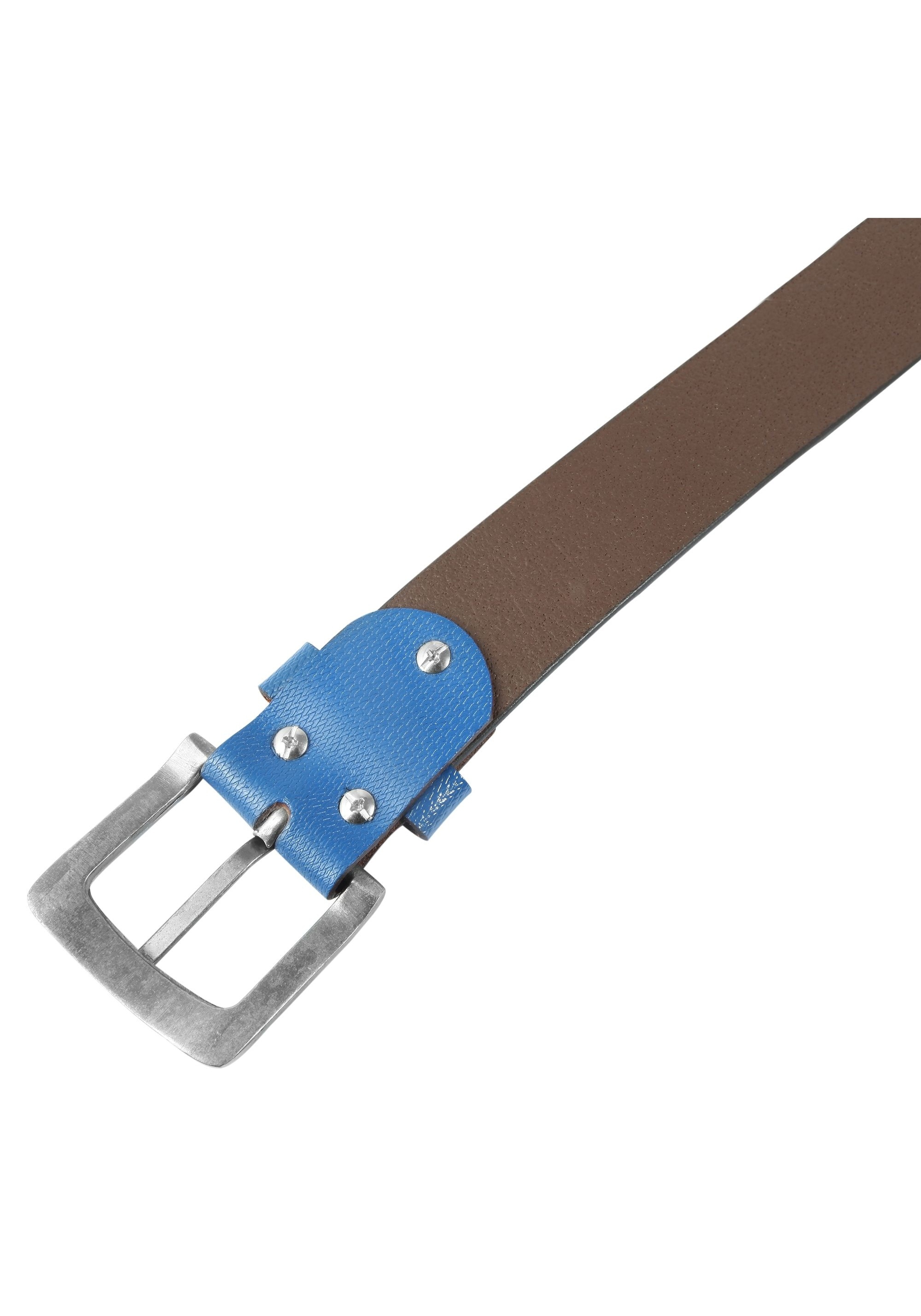 Leonardo Verrelli Ledergürtel »90 cm - 130 cm (Bundweite) in Blau aus 100% Echtleder, kürzbar«