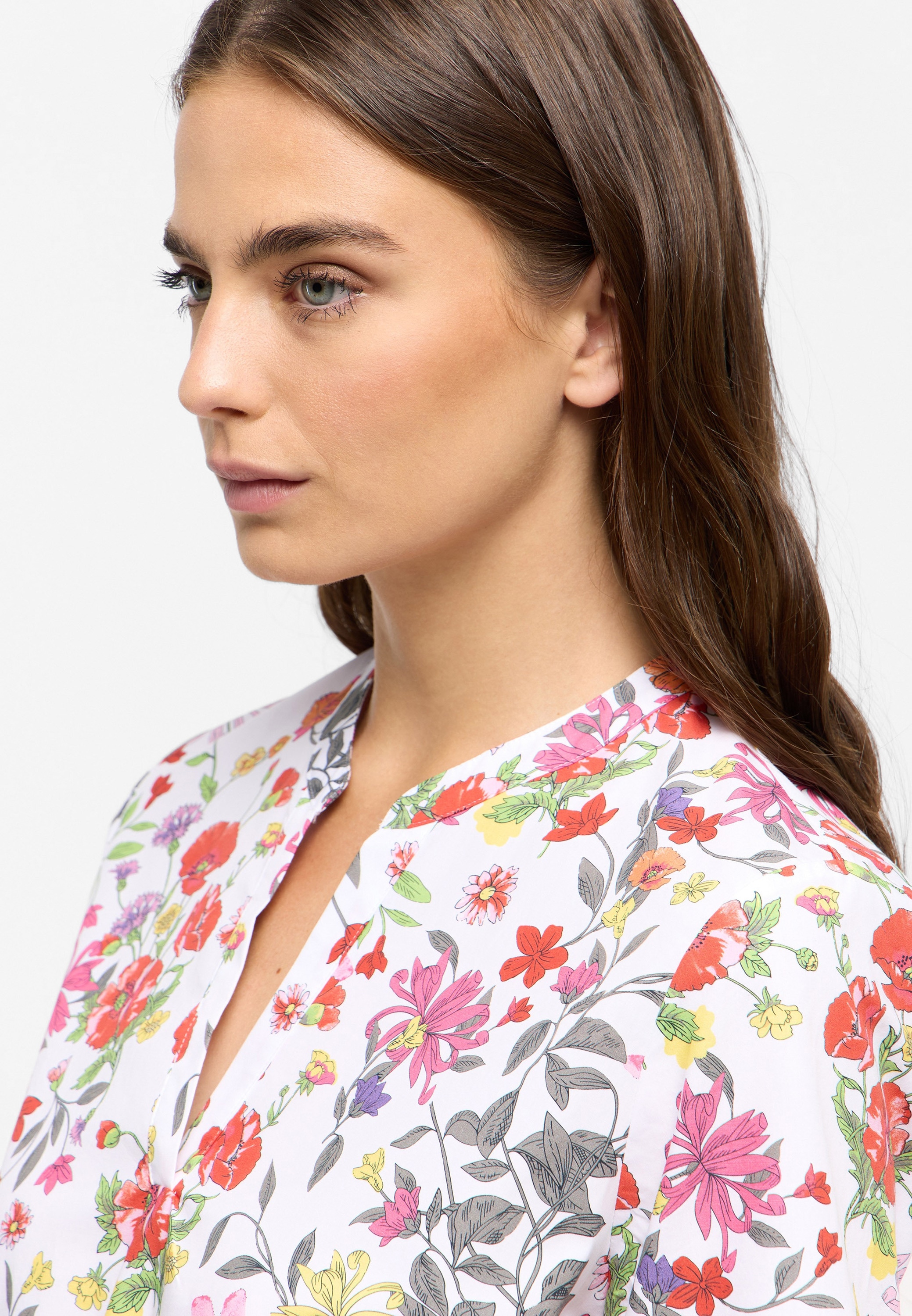 Eterna Longbluse »LOOSE FIT«, EASY IRON (bügelleicht)