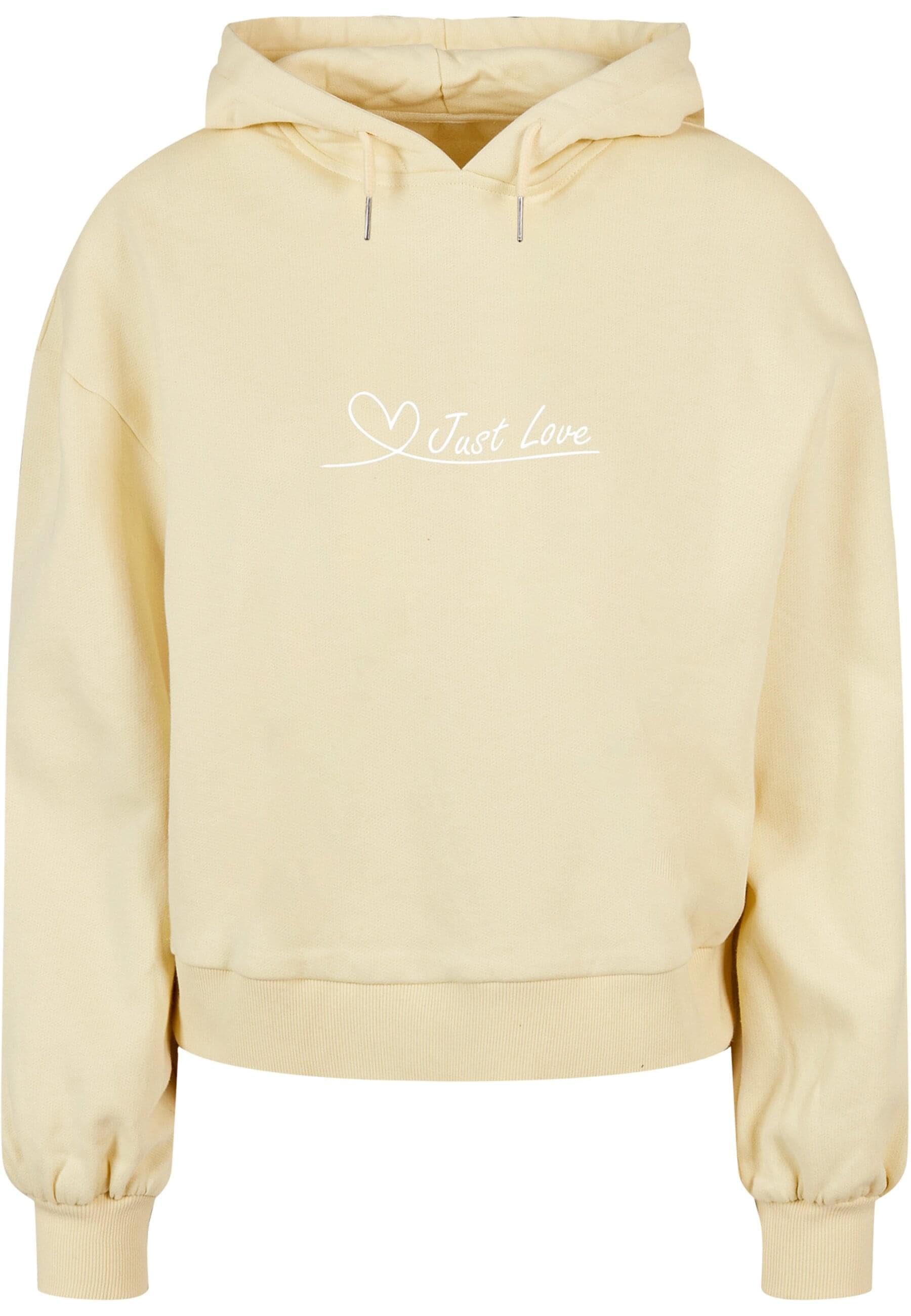 Merchcode Kapuzenpullover "Merchcode Damen Ladies Just love Organic Oversiz günstig online kaufen